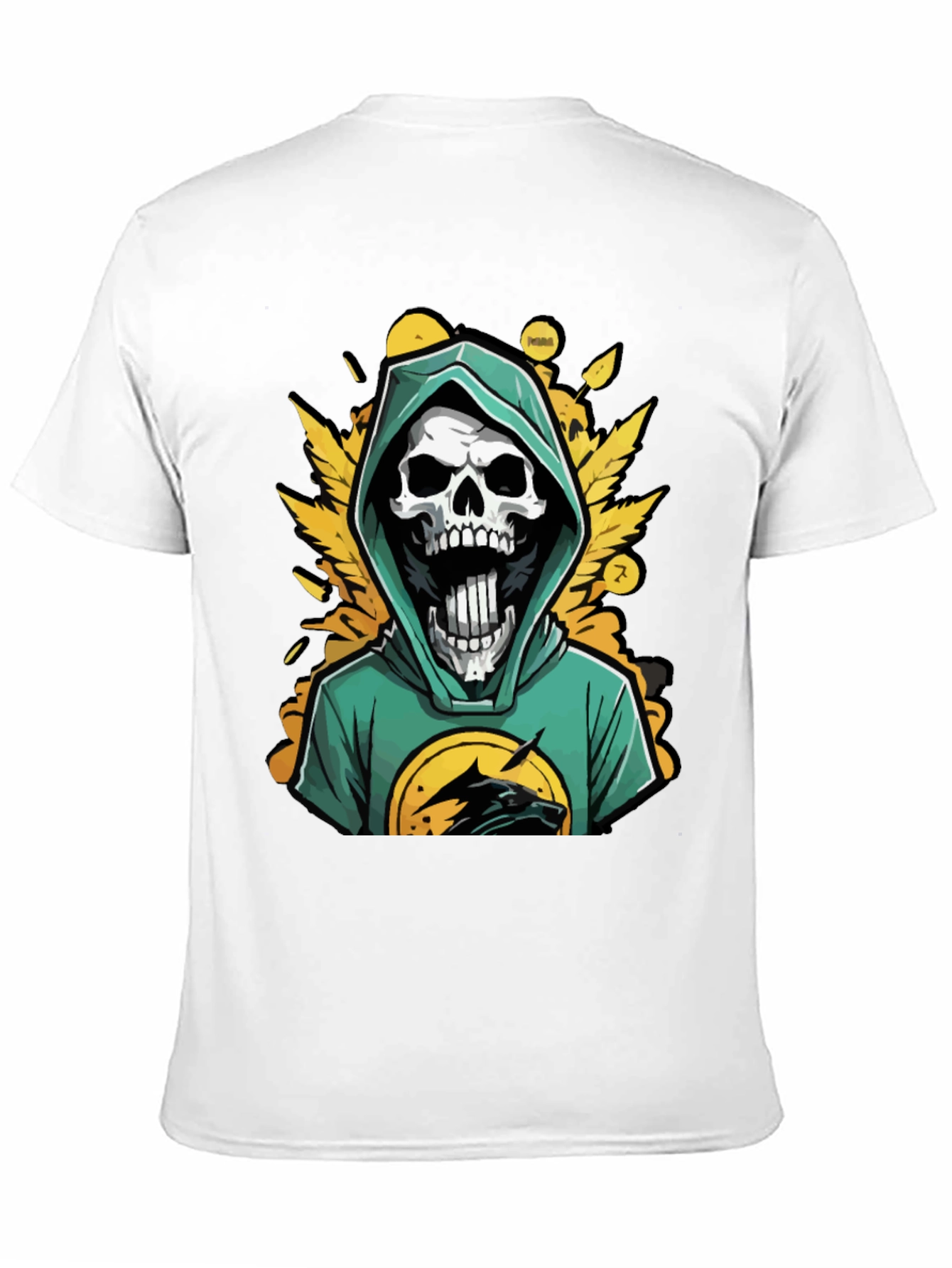 Skull Wolf Graphic Tee - Edgy Streetwear