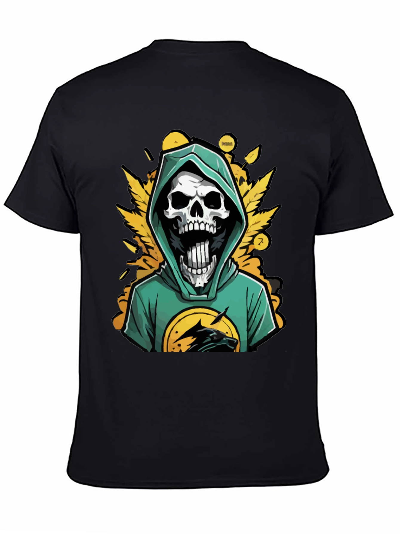 Skull Wolf Graphic Tee - Edgy Streetwear