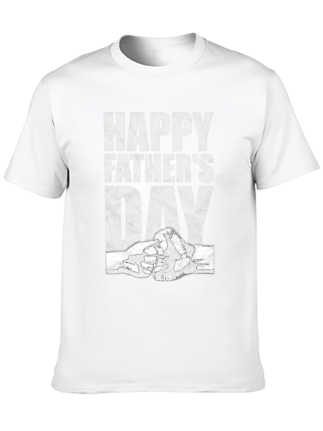 Happy Fathers Day Black Graphic T-Shirt