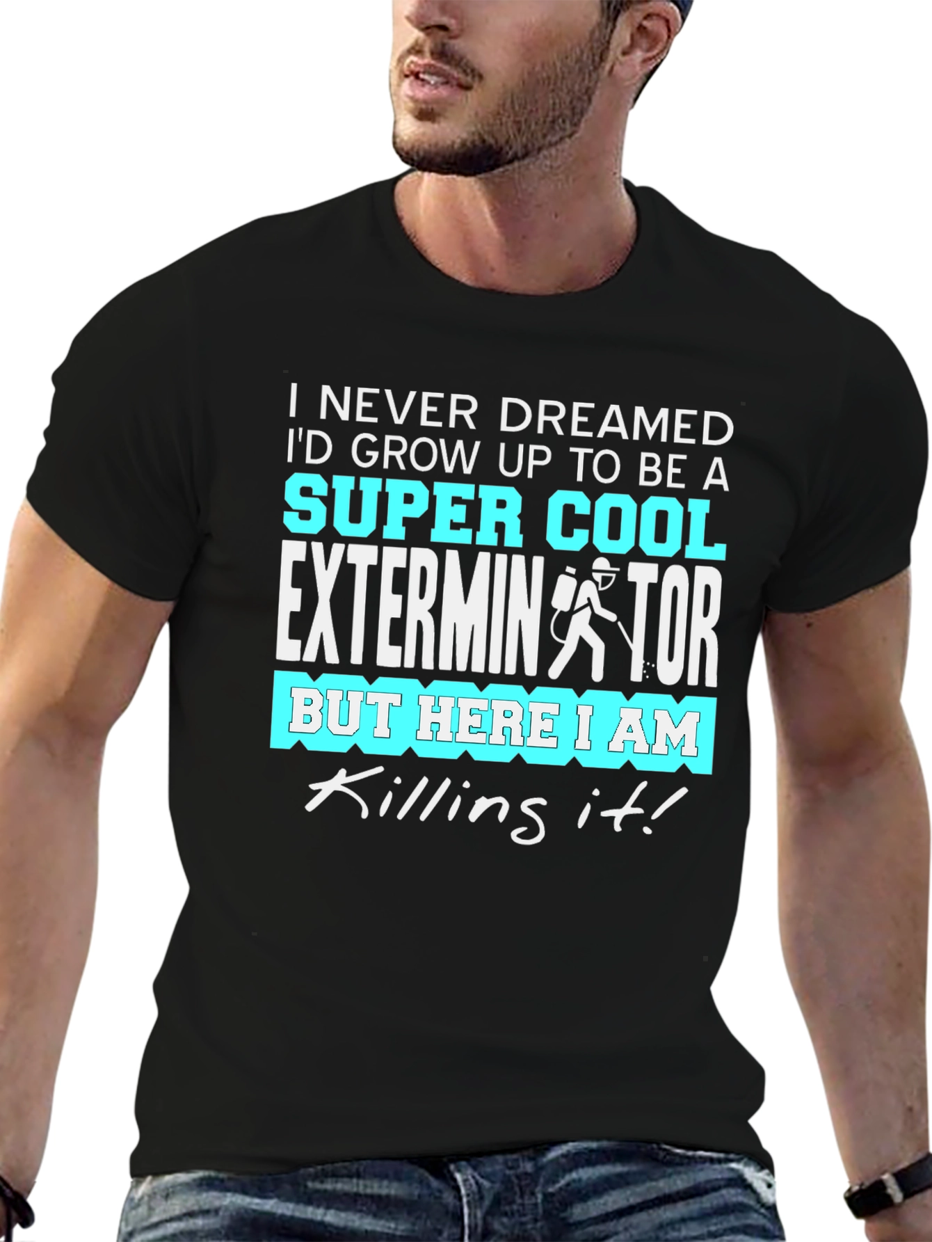 Cool Exterminator Graphic T-Shirt