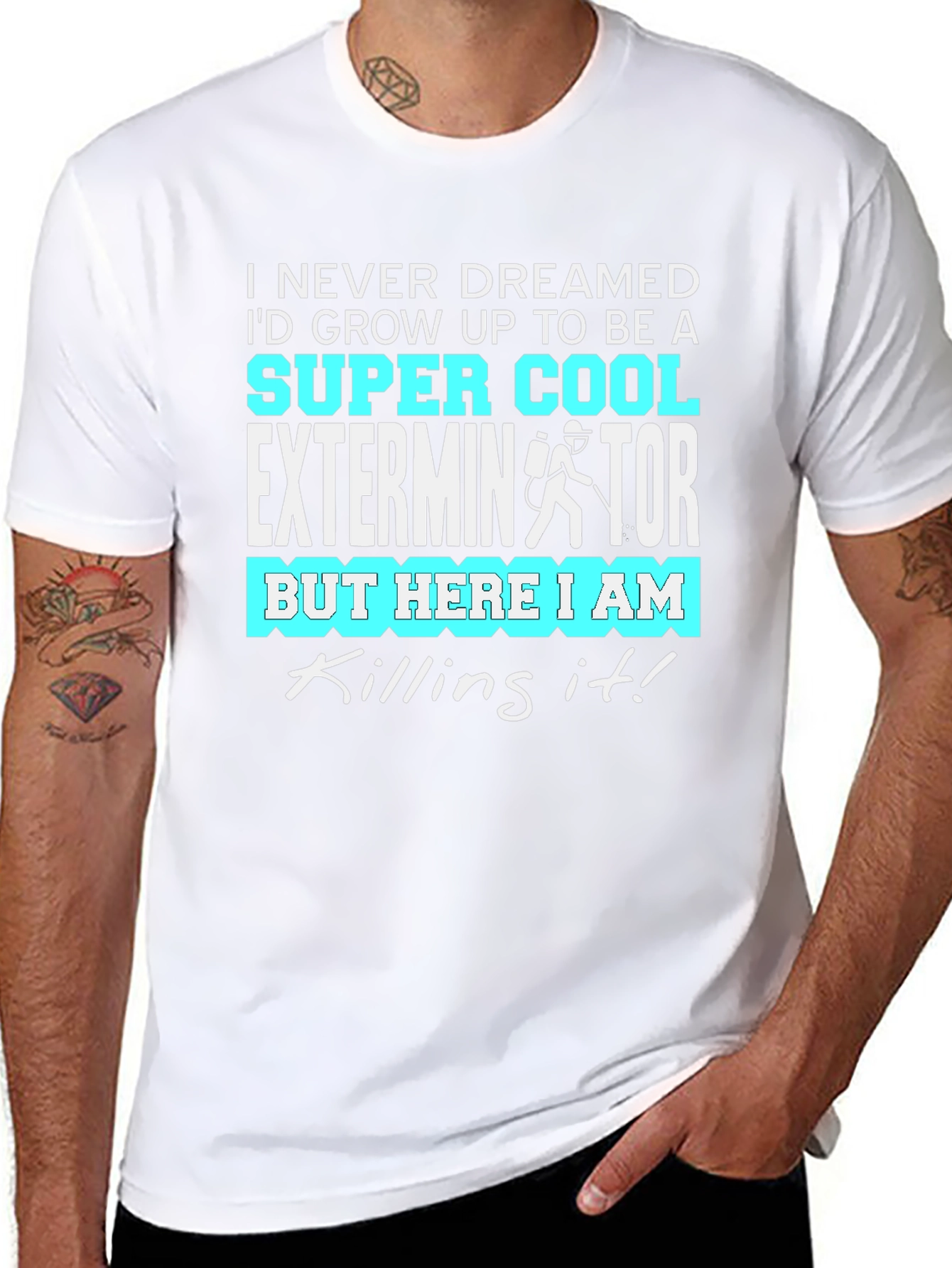 Cool Exterminator Graphic T-Shirt