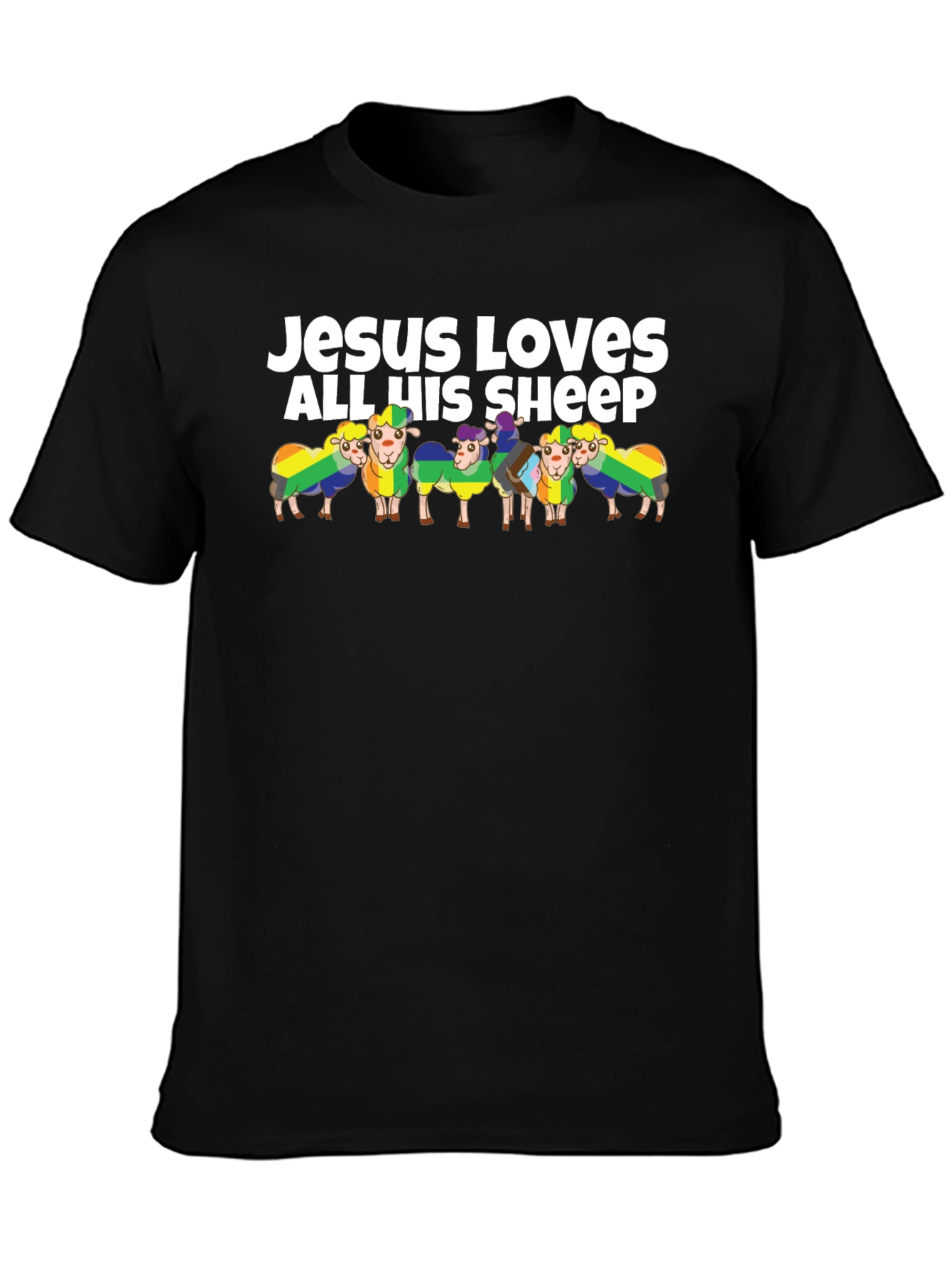 Jesus Loves All His Sheep Graphic T-Shirt