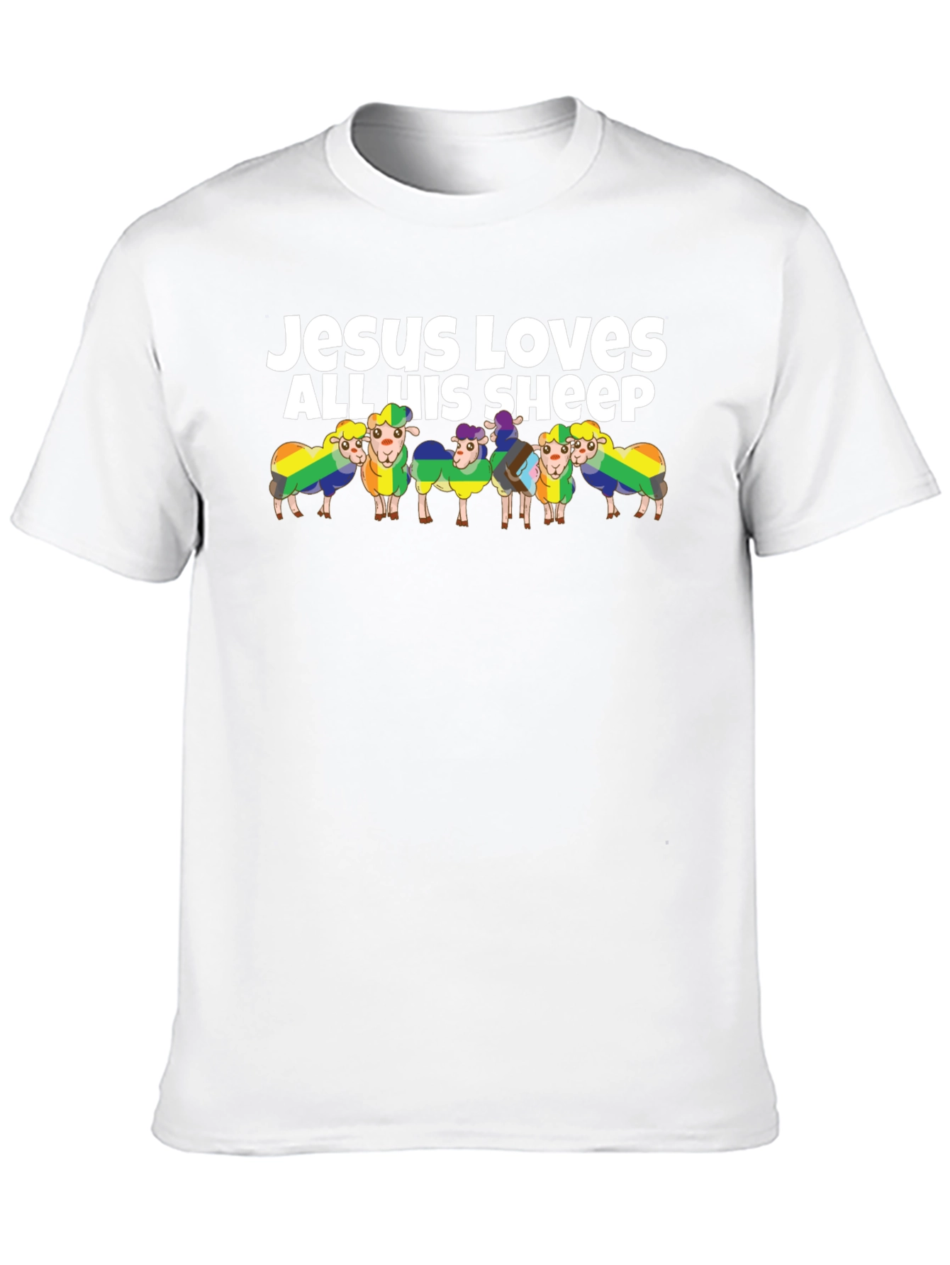 Jesus Loves All His Sheep Graphic T-Shirt