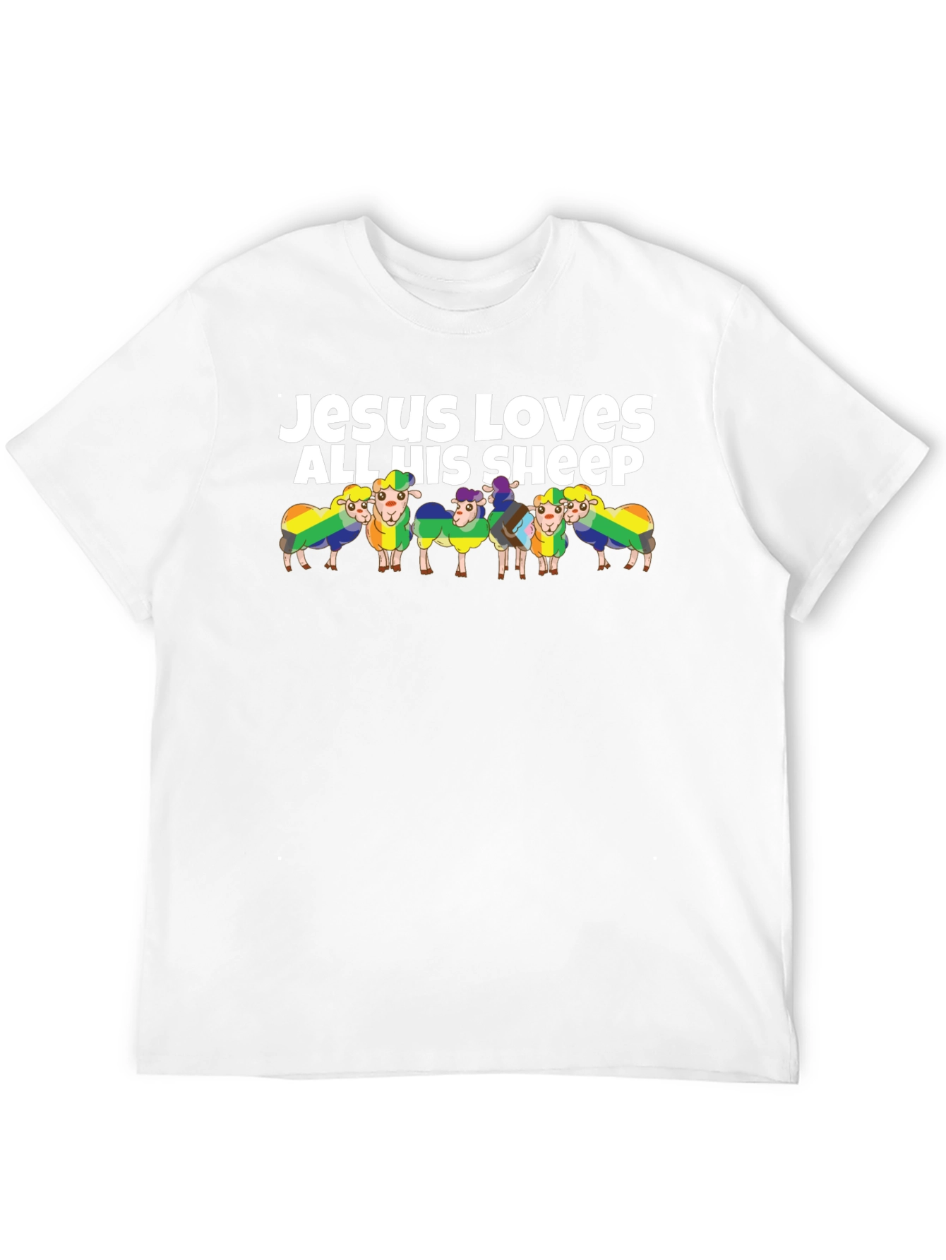 Jesus Loves All His Sheep Graphic T-Shirt