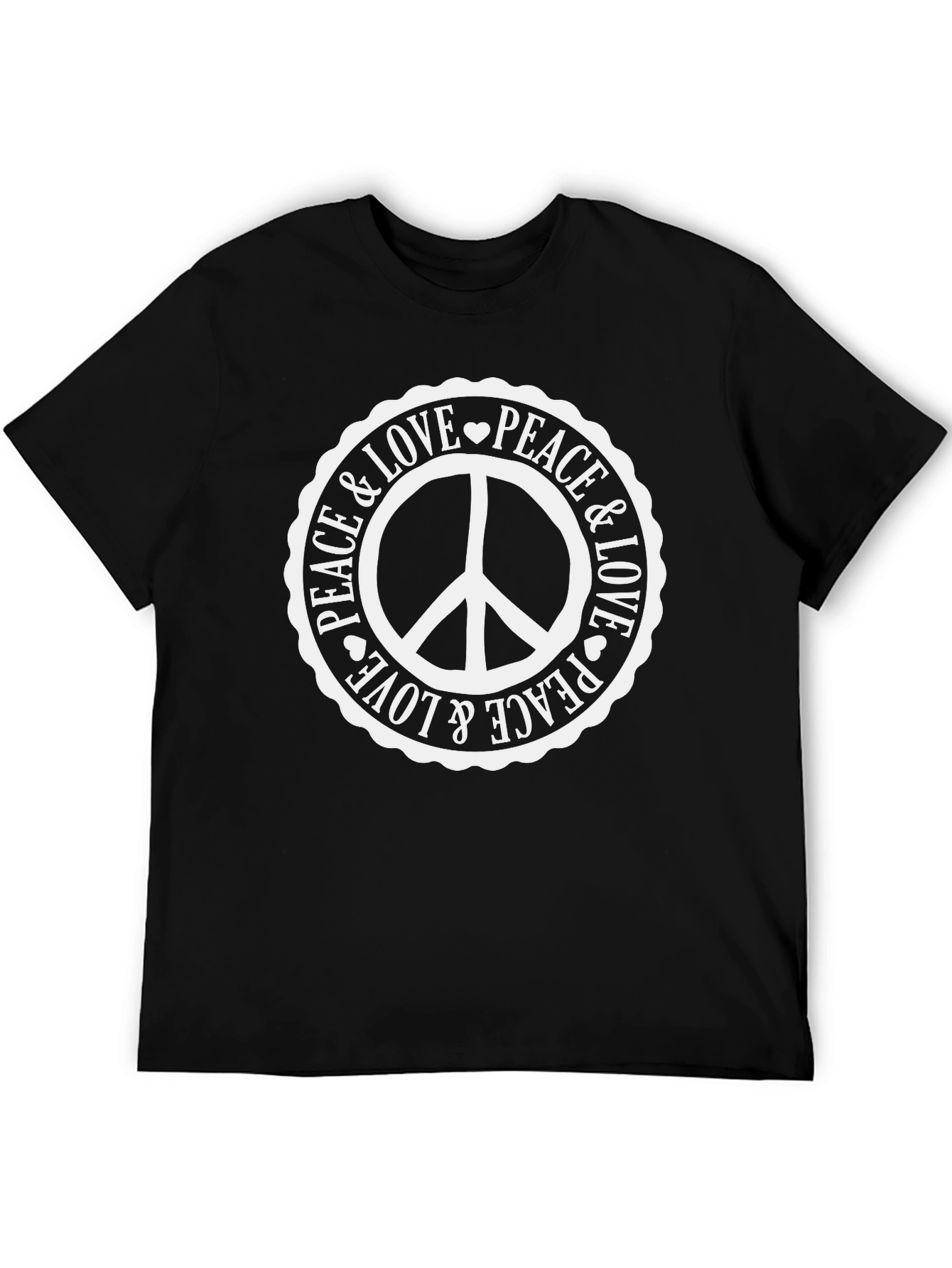 Peace & Love T-Shirt - Classic Graphic Tee