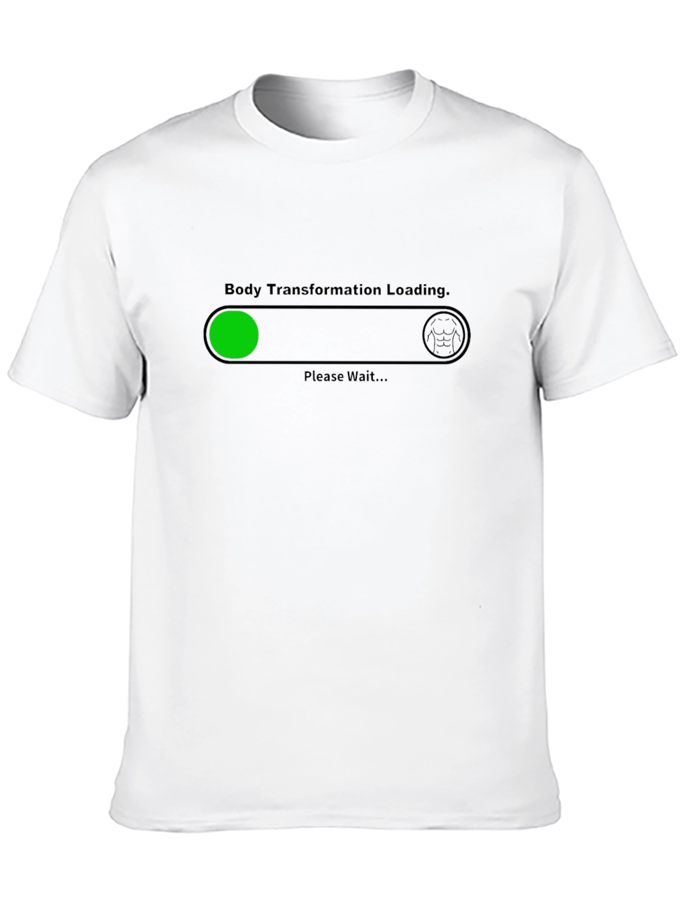 Body Transformation Loading Graphic Tee - Black