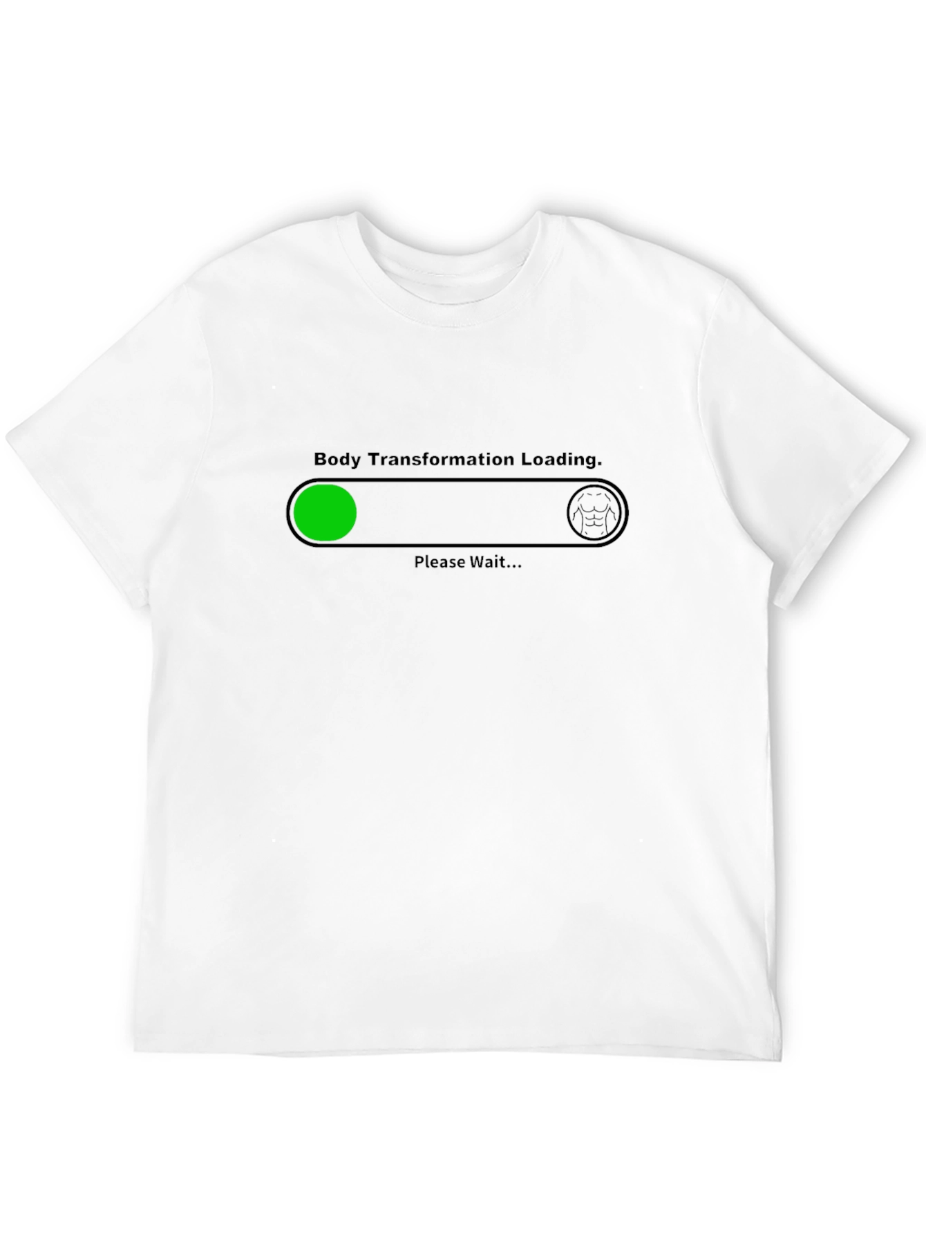 Body Transformation Loading Graphic Tee - Black