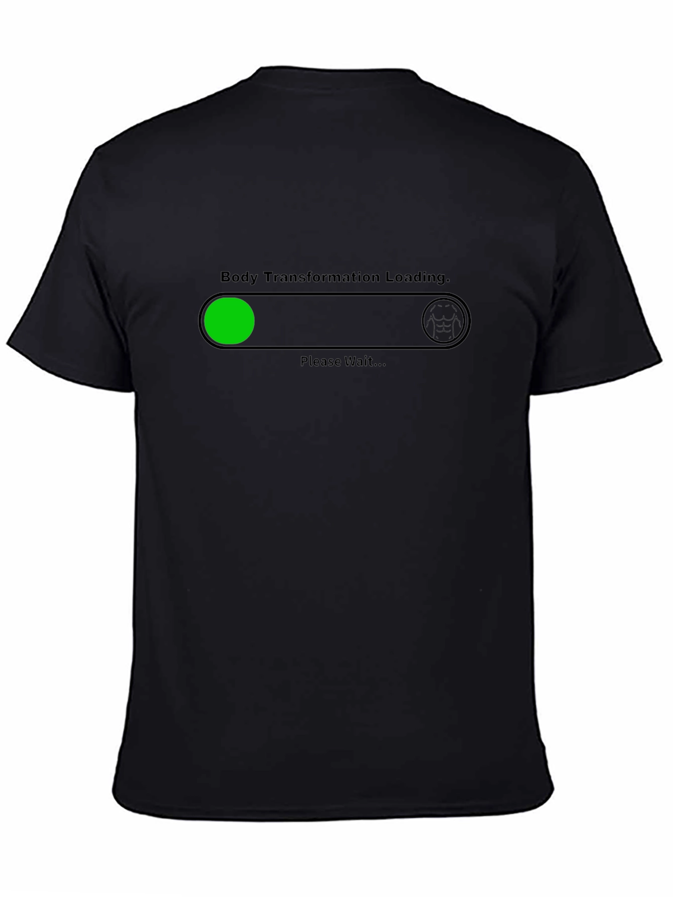 Body Transformation Loading Graphic Tee - Black