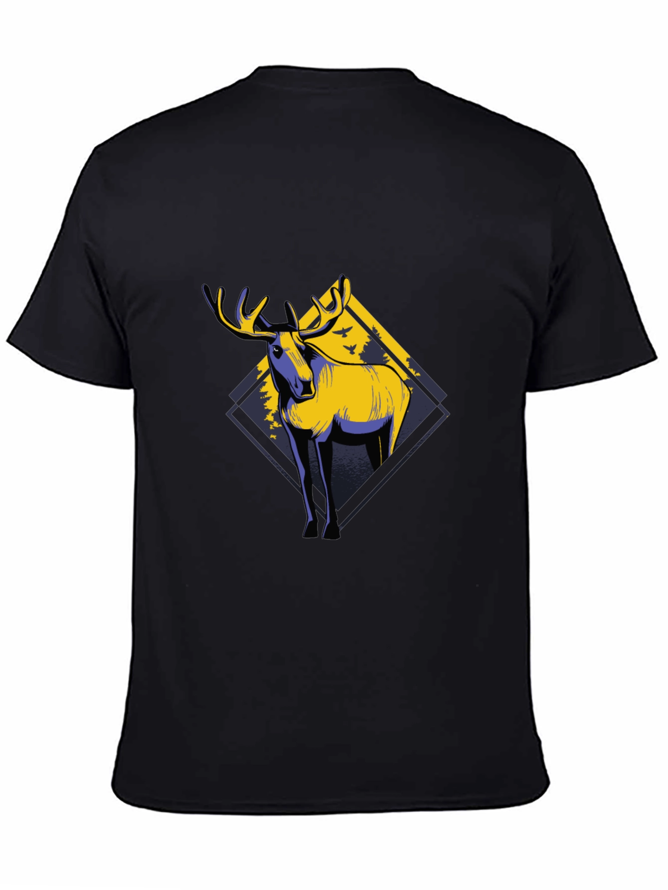 Moose Graphic Black T-Shirt