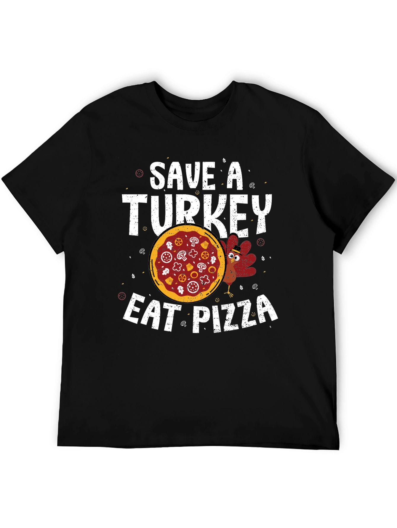 Save a Turkey Eat Pizza T-Shirt Funny Thanksgiving Tee