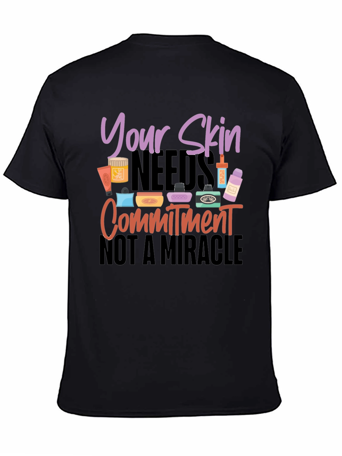 Skincare Commitment Graphic Tee - Stylish & Comfy