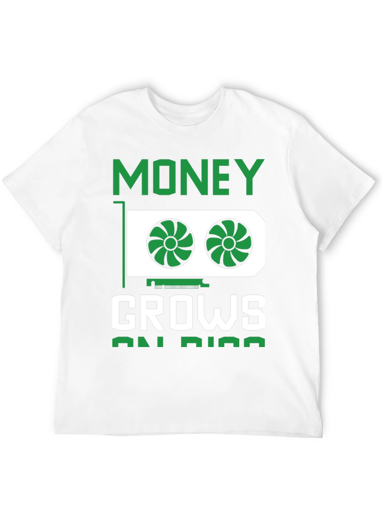 Money Grows On Rigs Black Graphic T-Shirt