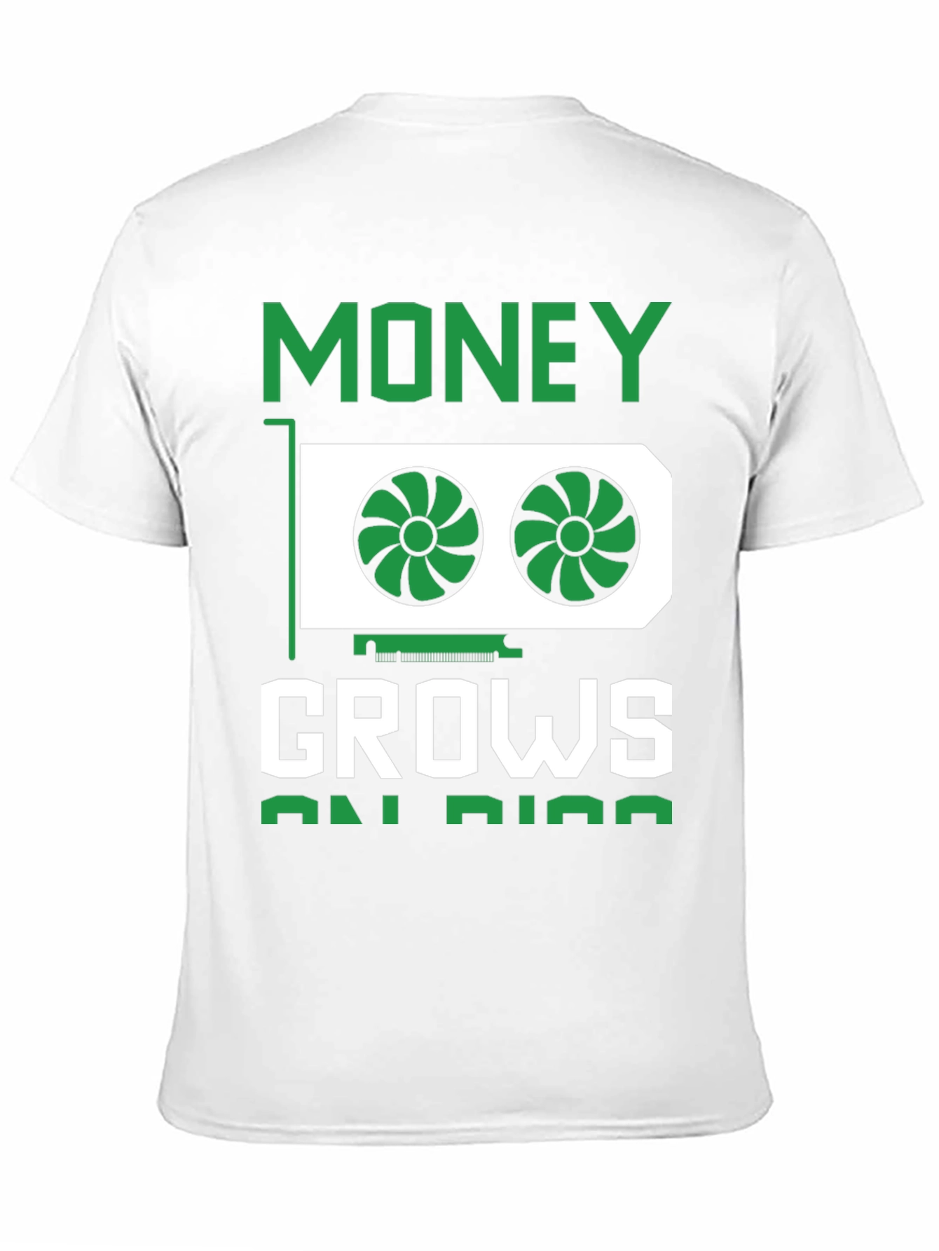 Money Grows On Rigs Black Graphic T-Shirt