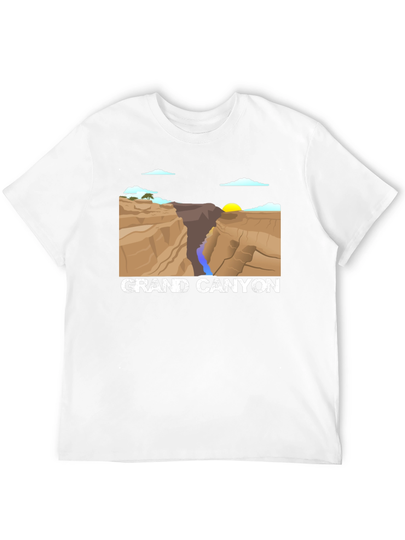 Grand Canyon Graphic Tee - Black Cotton T-Shirt