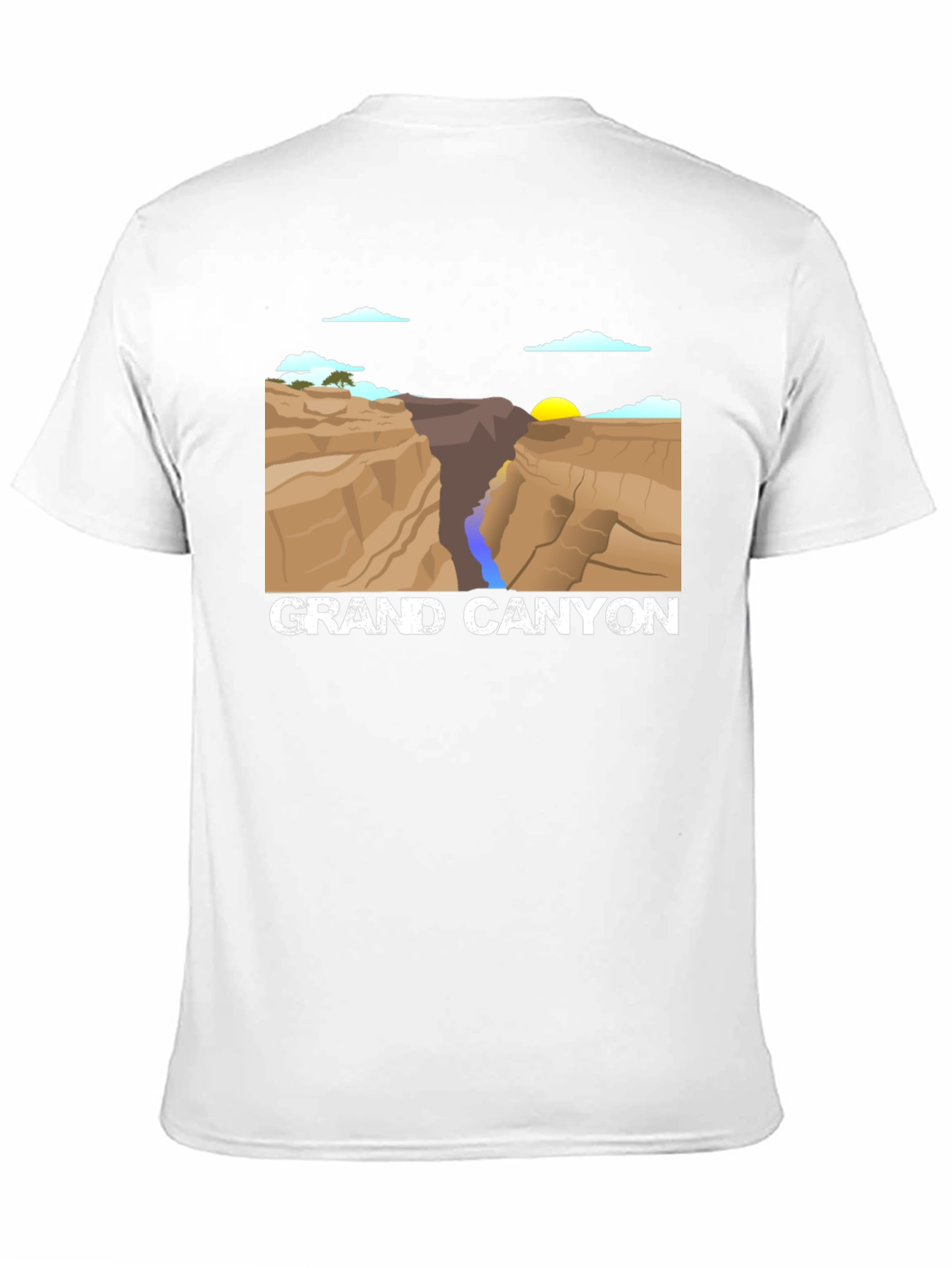 Grand Canyon Graphic Tee - Black Cotton T-Shirt