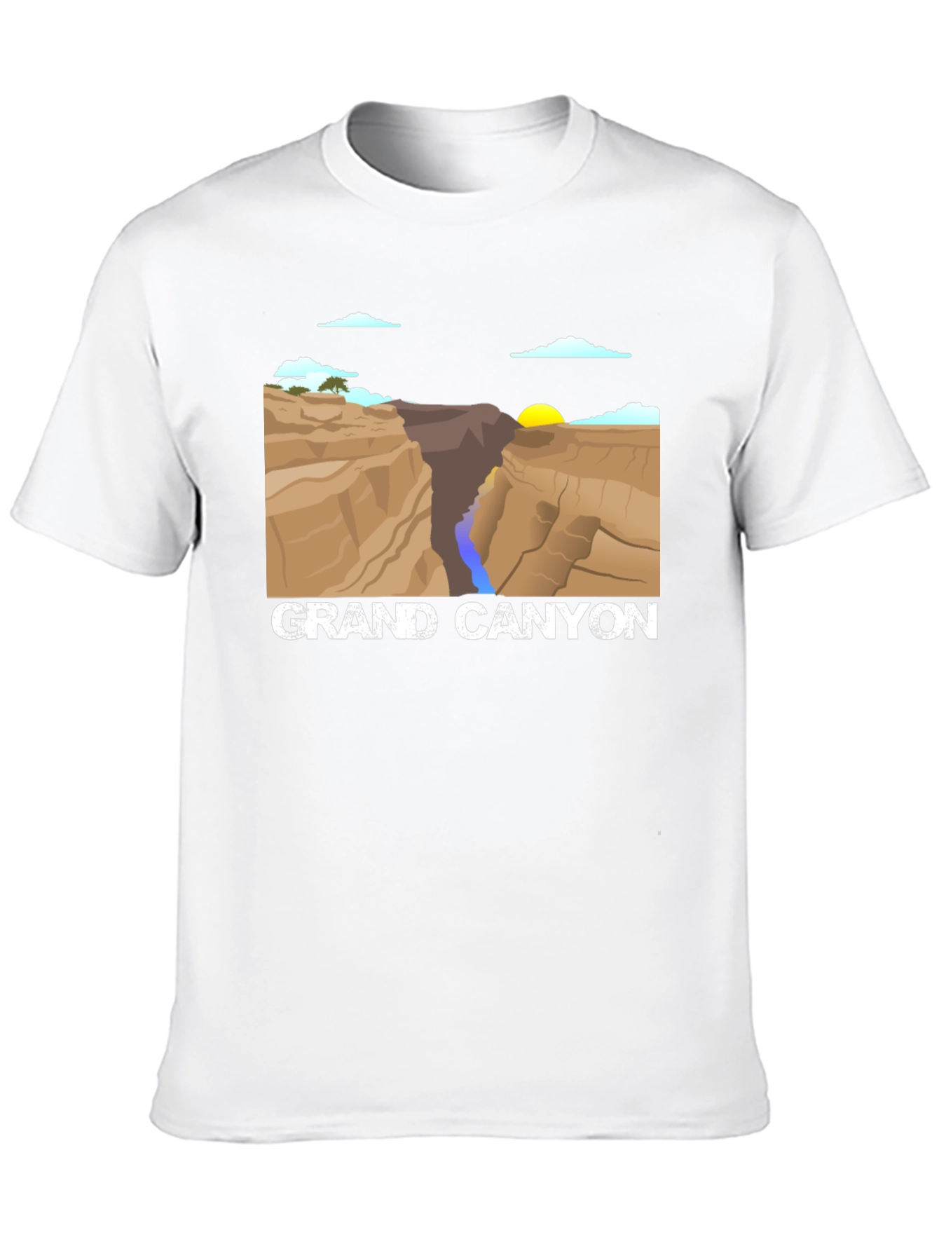 Grand Canyon Graphic Tee - Black Cotton T-Shirt