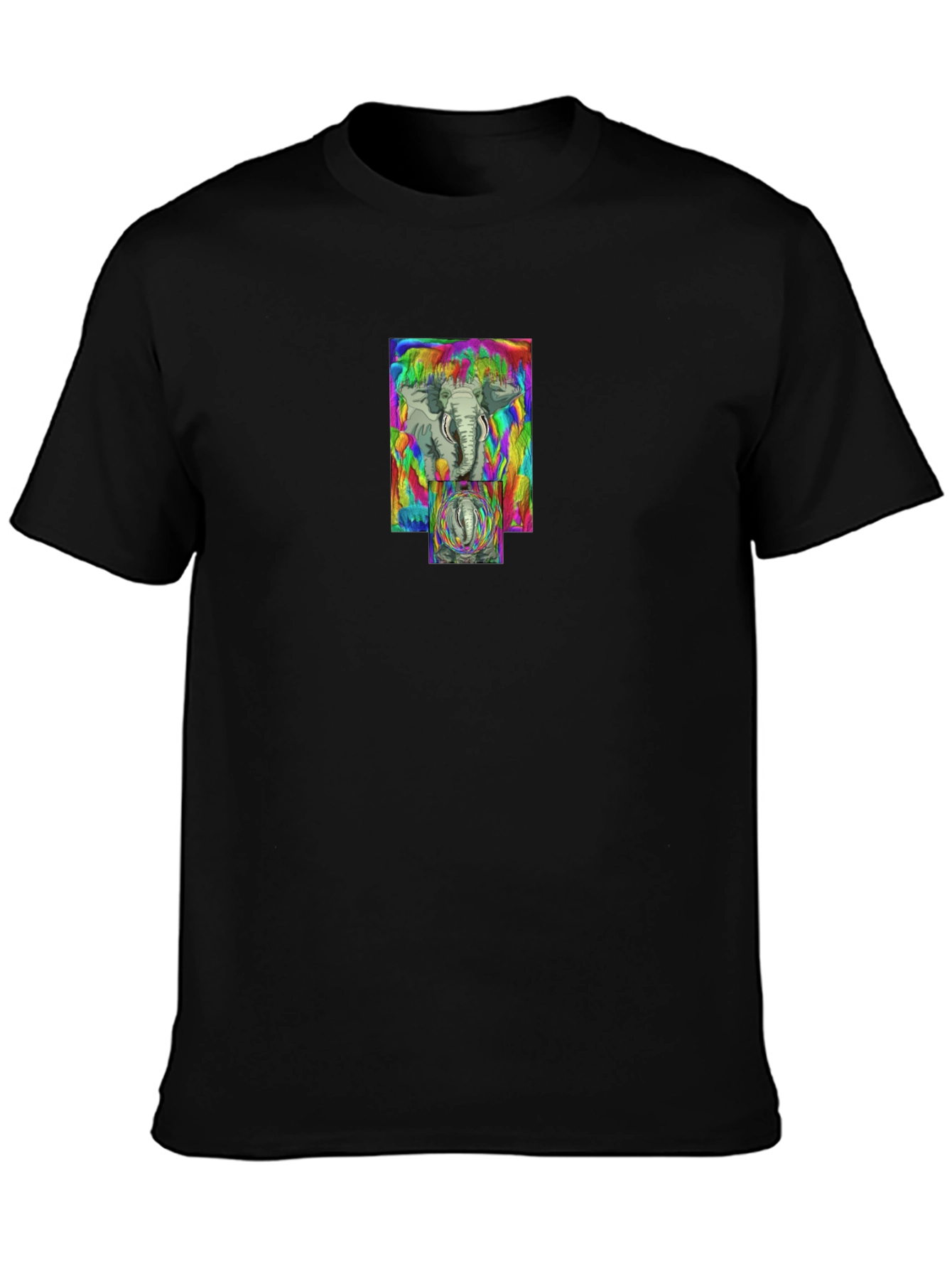 Psychedelic Elephant Graphic Tee