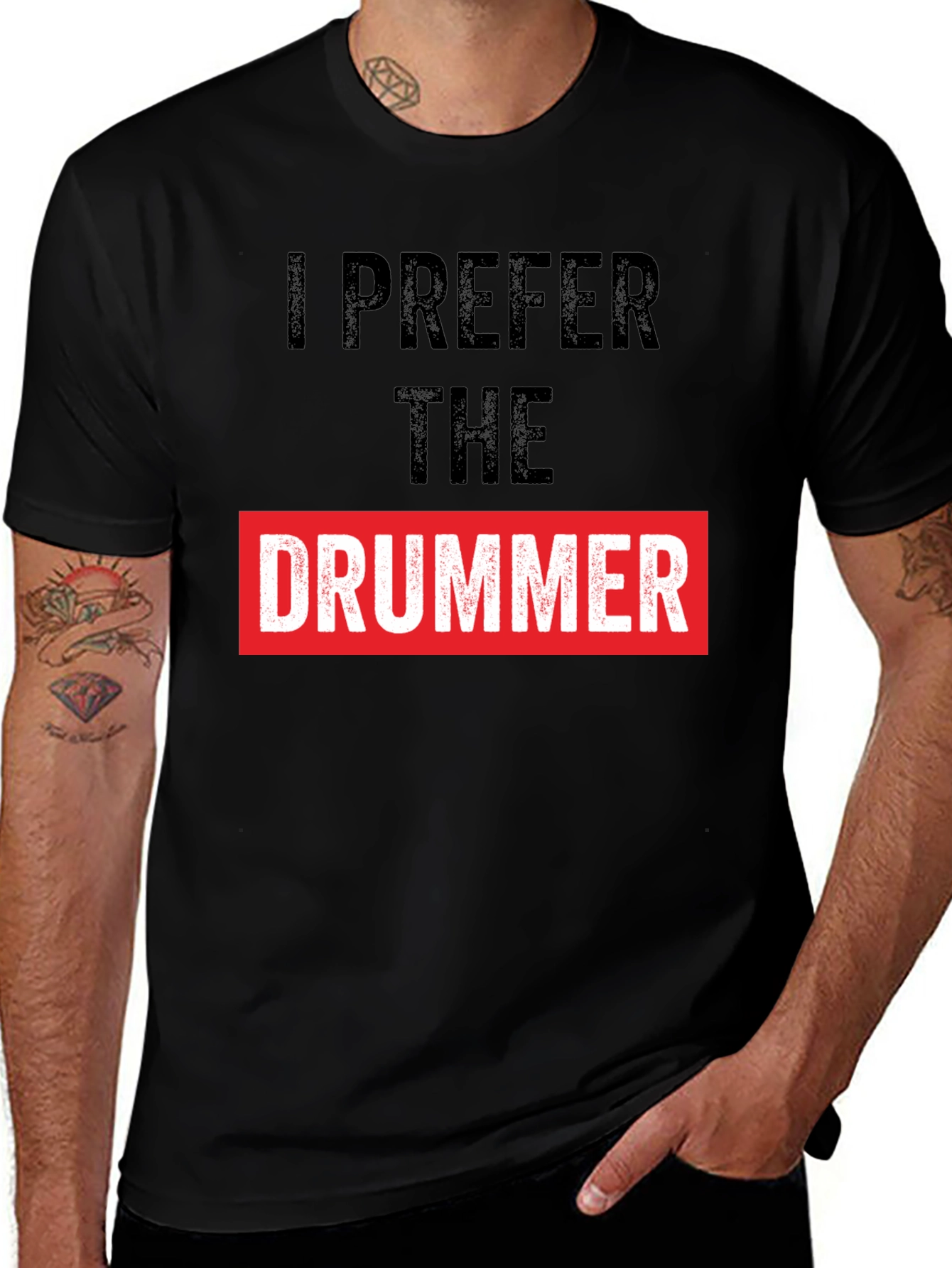 I Prefer the Drummer Graphic Tee