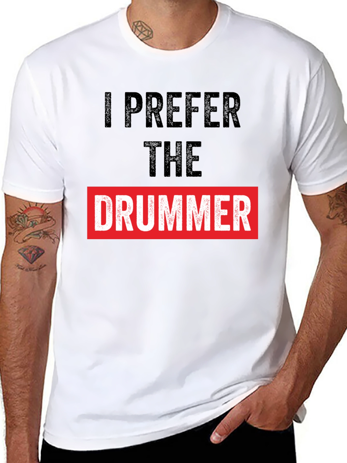 I Prefer the Drummer Graphic Tee