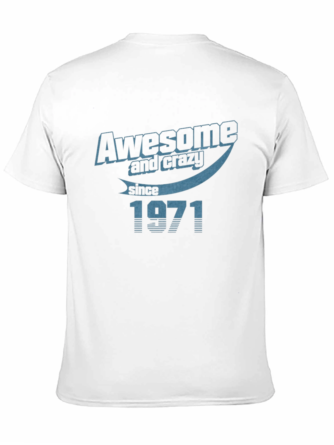 Awesome & Crazy Since 1971 Black T-Shirt