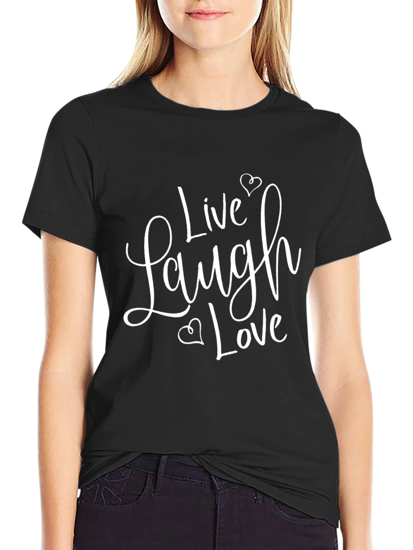Live Laugh Love Graphic Tee - Unisex Black T-Shirt