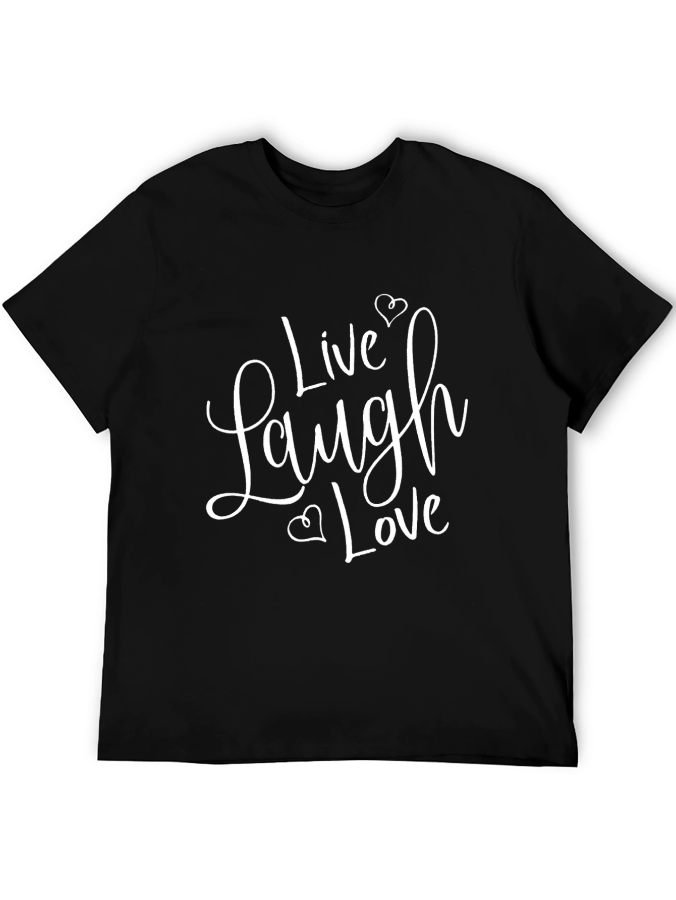 Live Laugh Love Graphic Tee - Unisex Black T-Shirt