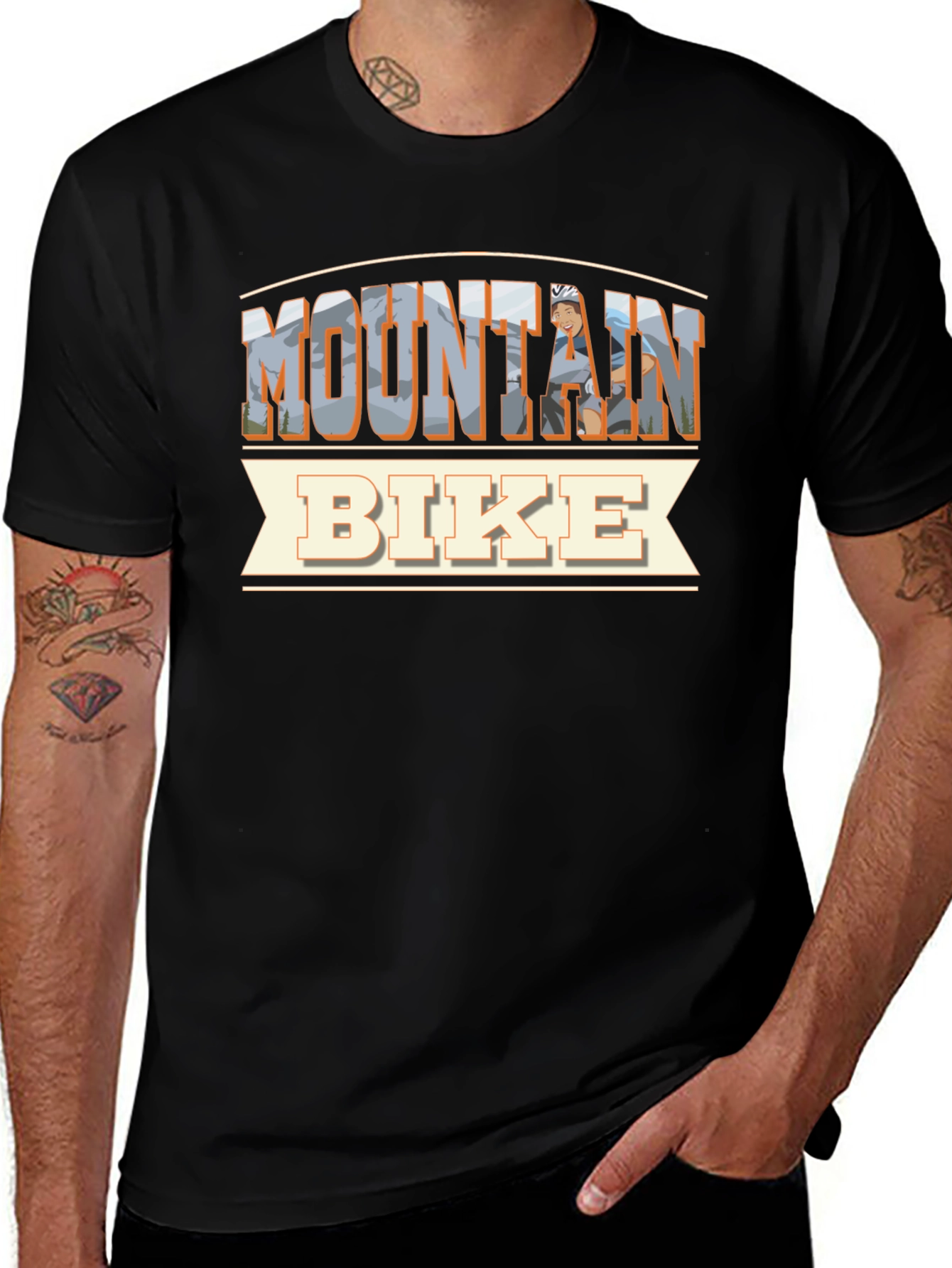 Mountain Bike T-Shirt - Outdoor Adventure Design