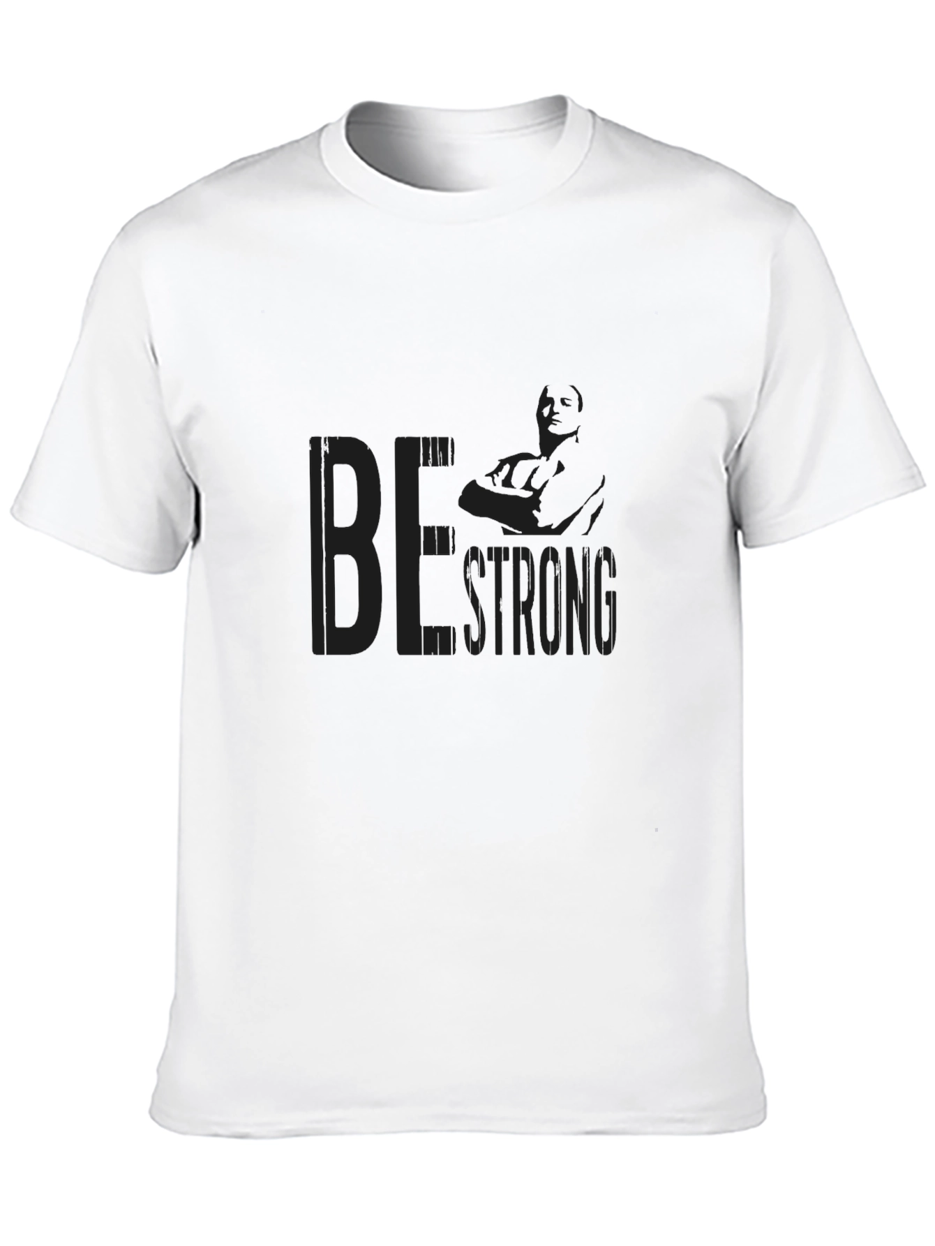 Be Strong Black Graphic Tee