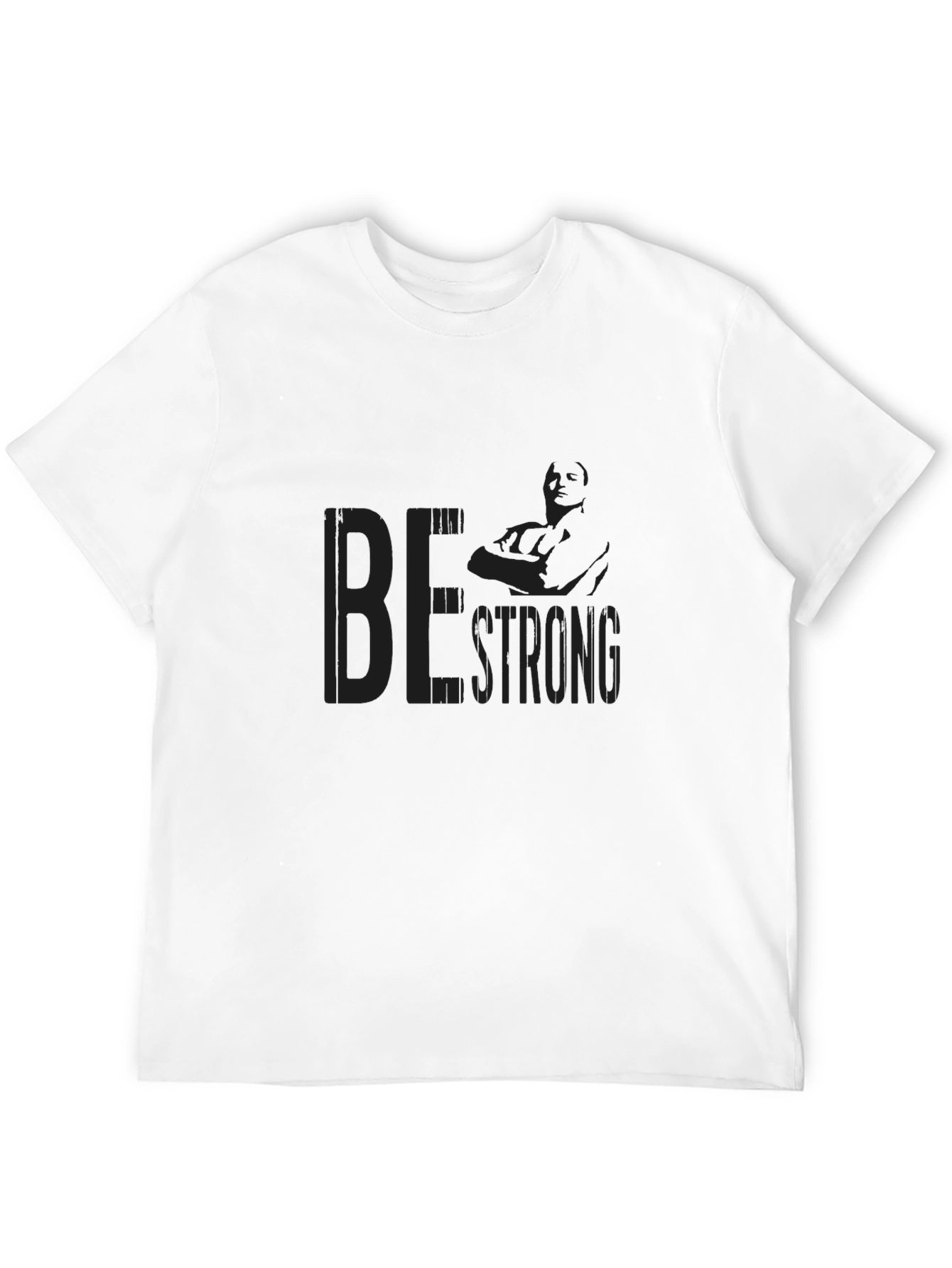 Be Strong Black Graphic Tee