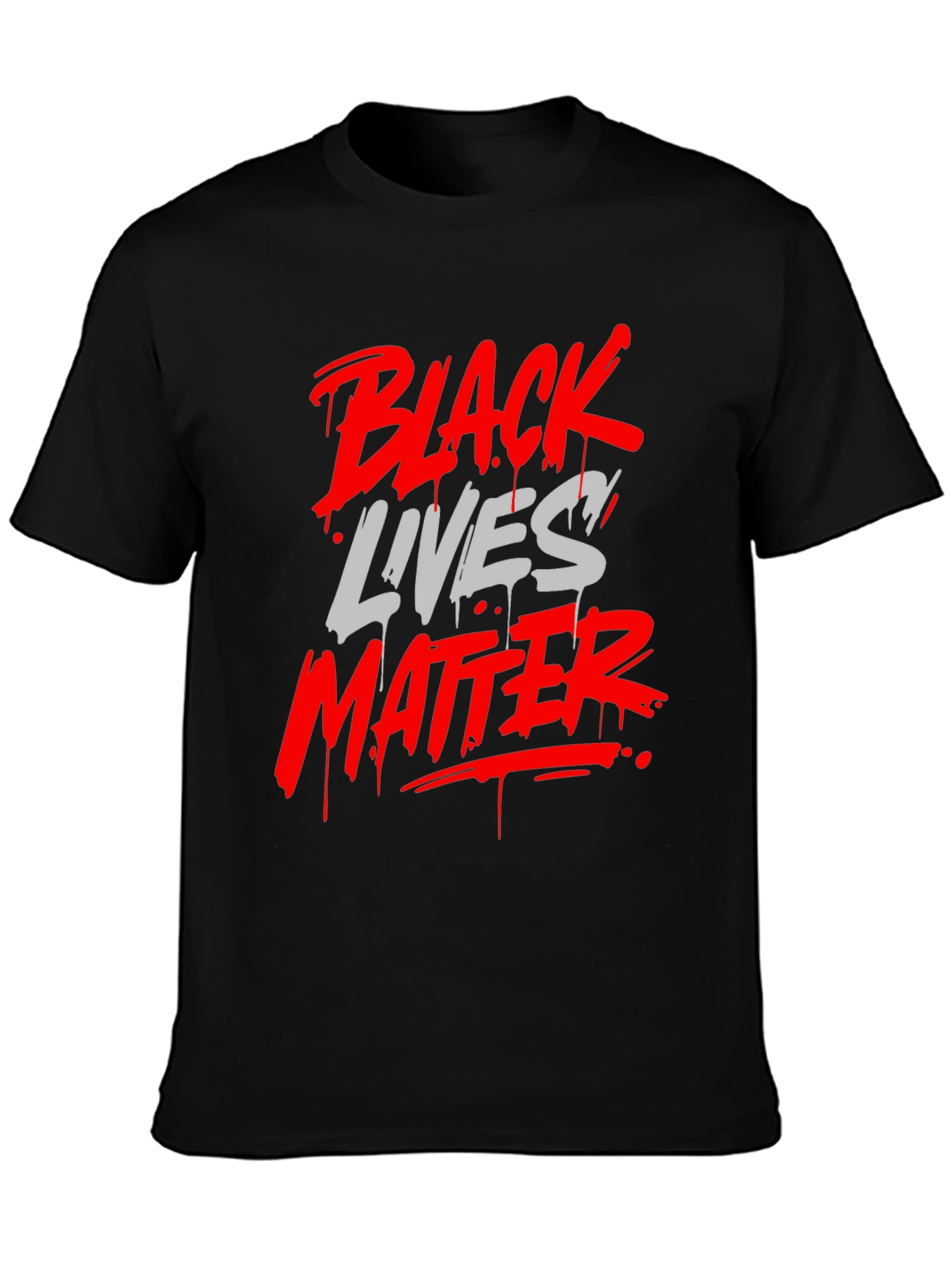 Black Lives Matter Graphic Tee - Mens Fashion