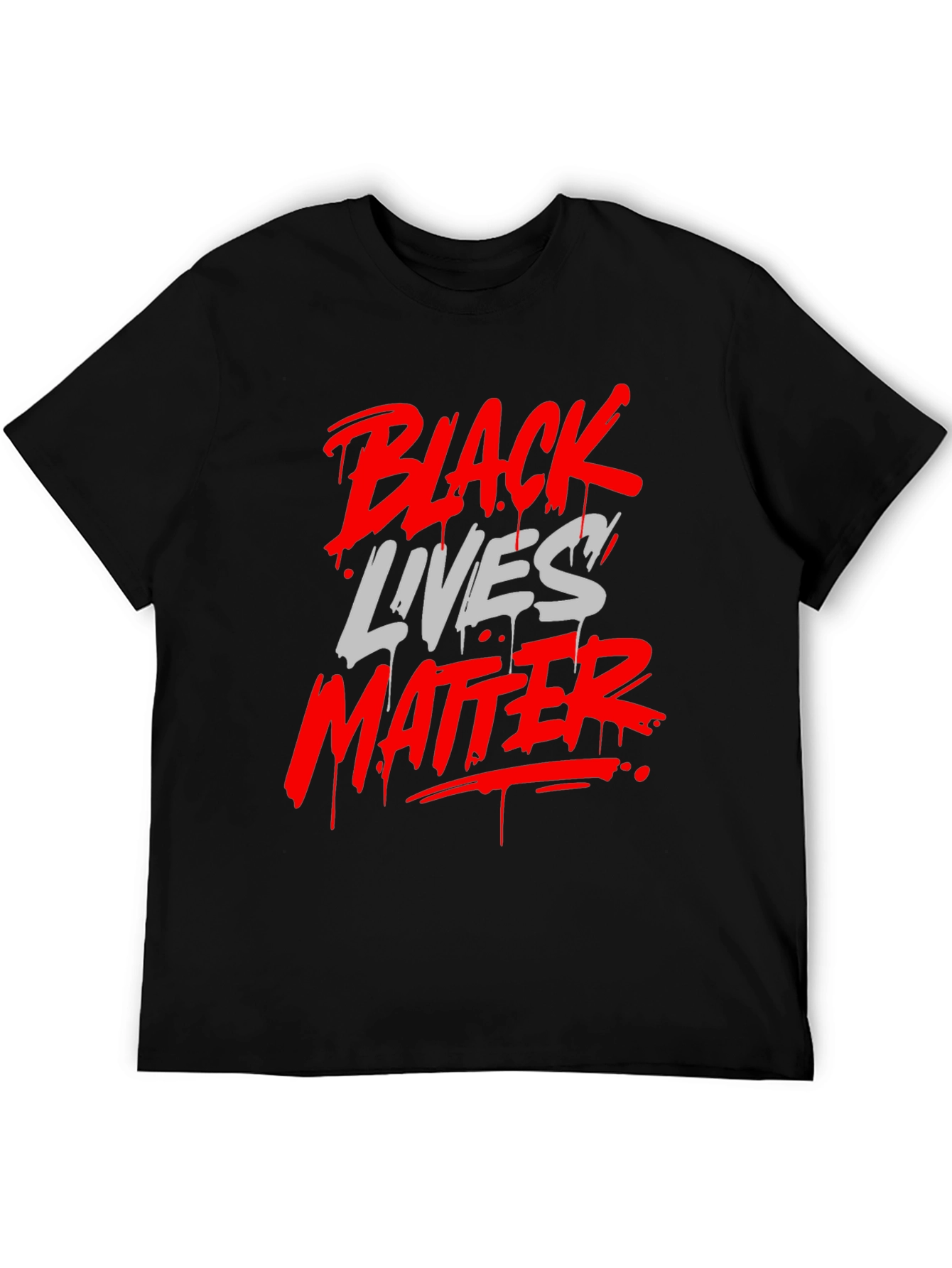 Black Lives Matter Graphic Tee - Mens Fashion