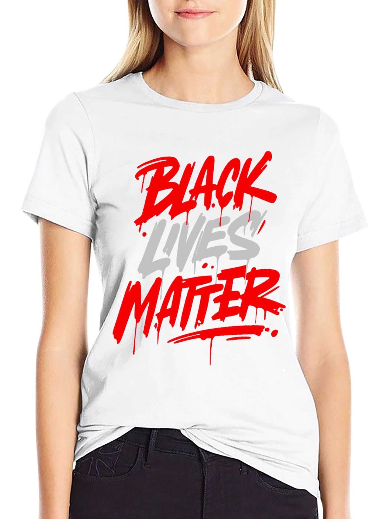 Black Lives Matter Graphic Tee - Mens Fashion