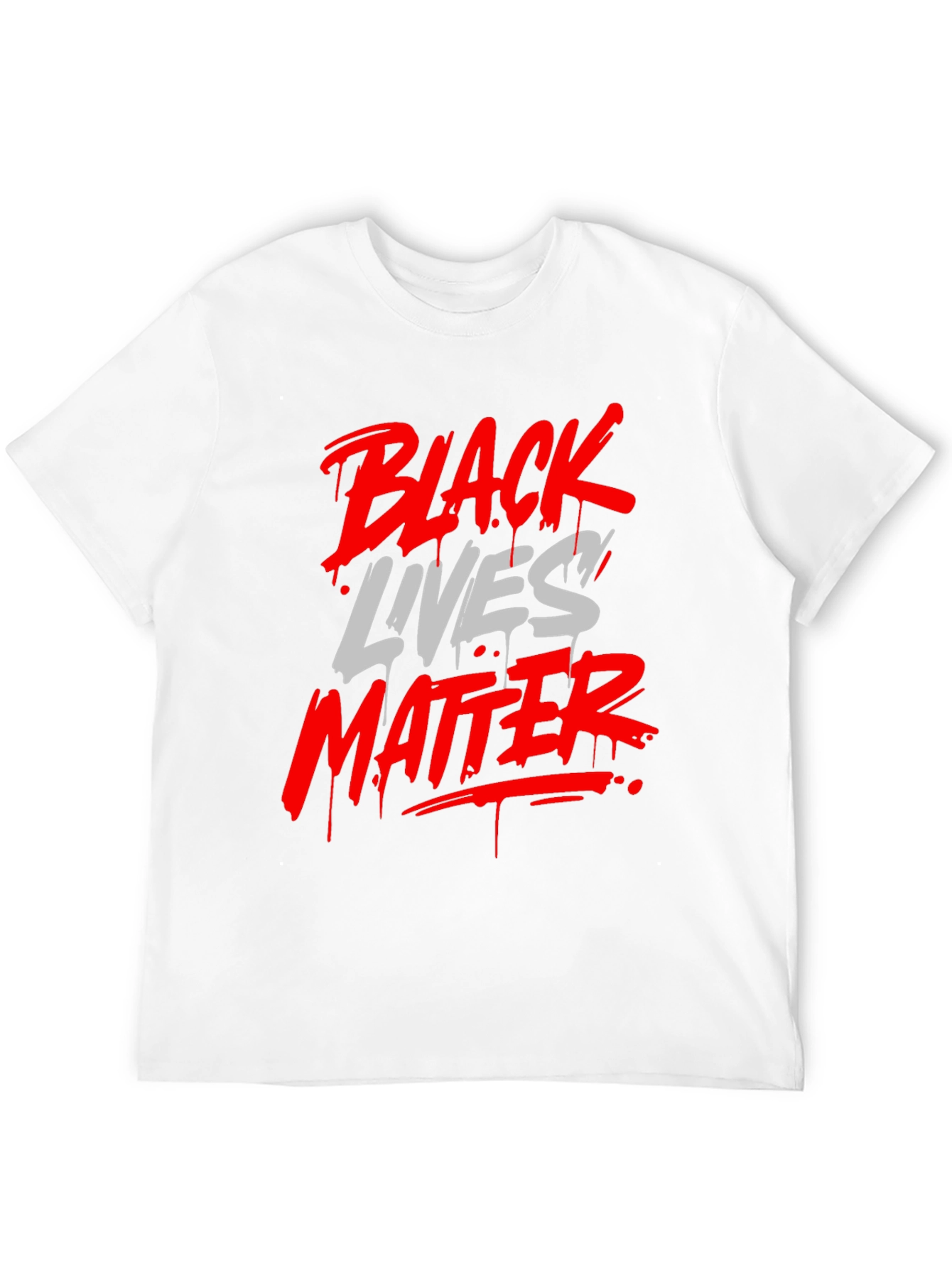 Black Lives Matter Graphic Tee - Mens Fashion