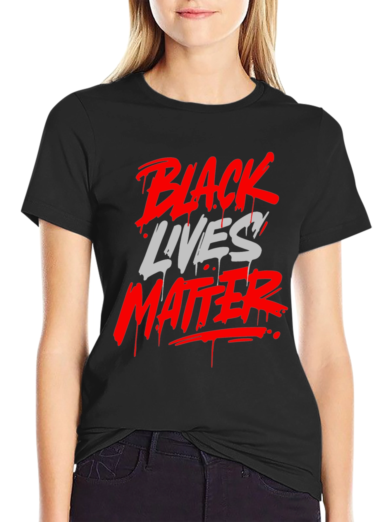 Black Lives Matter Graphic Tee - Mens Fashion