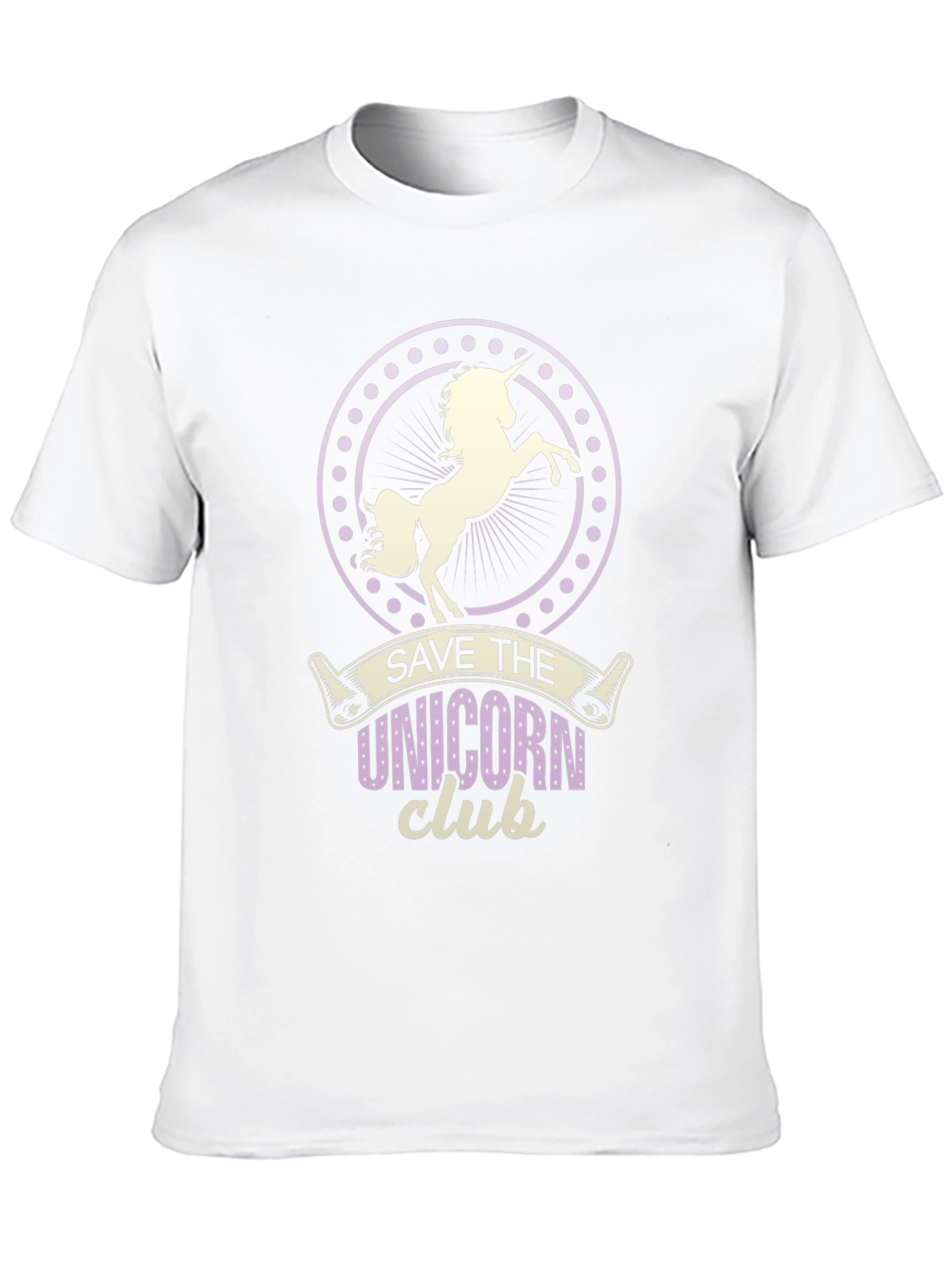 Save The Unicorn Club Black T-Shirt