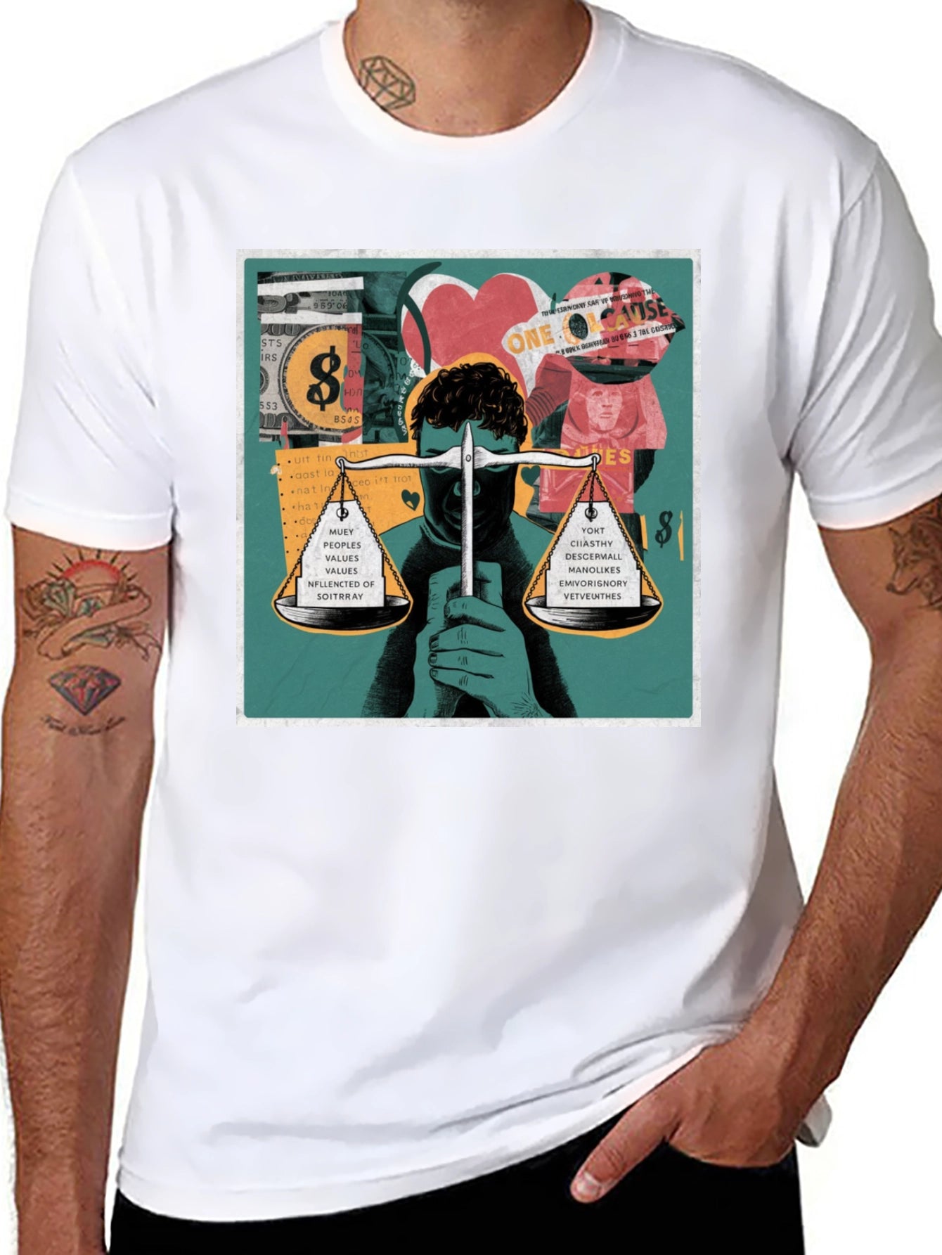 Unique Graphic Print T-Shirt