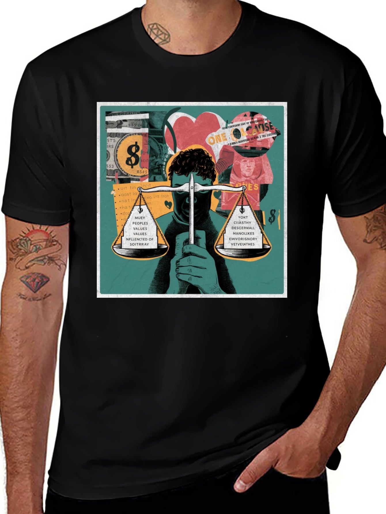 Unique Graphic Print T-Shirt