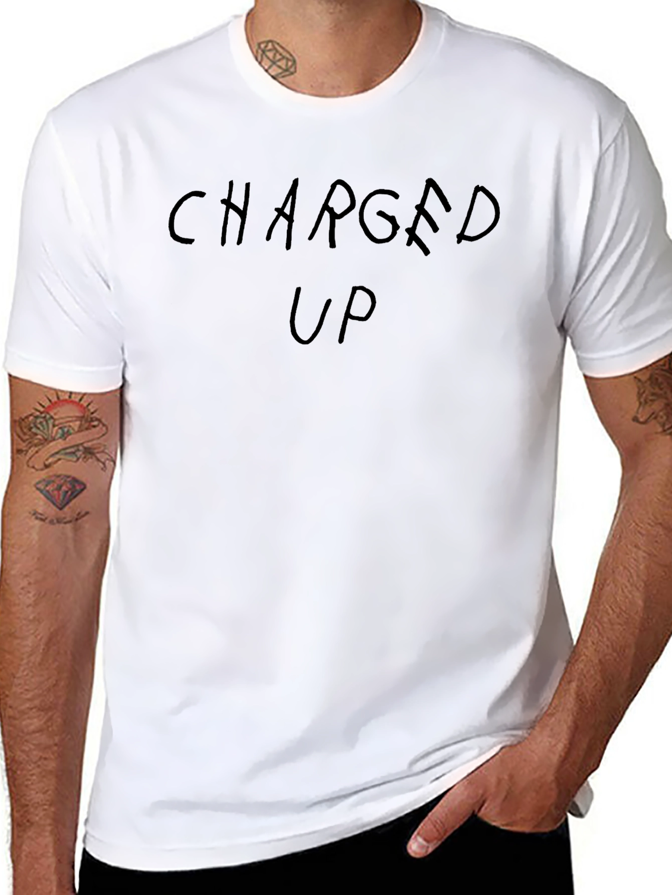 Charged Up Black T-Shirt