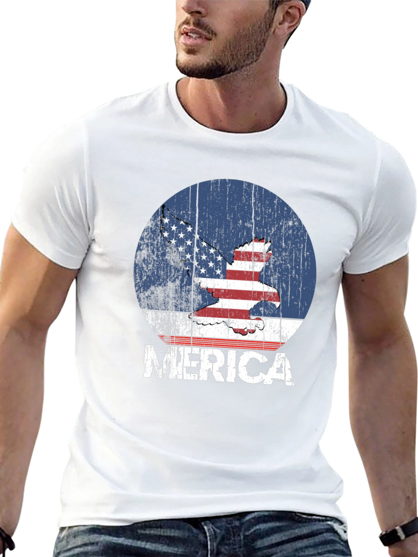 Patriotic Merica Eagle T-Shirt