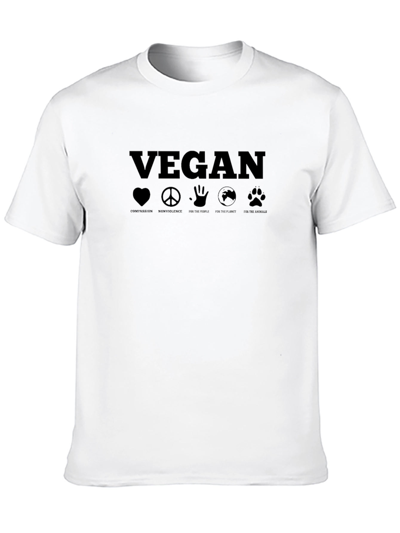 Vegan Graphic Tee - Compassion Non-Violence