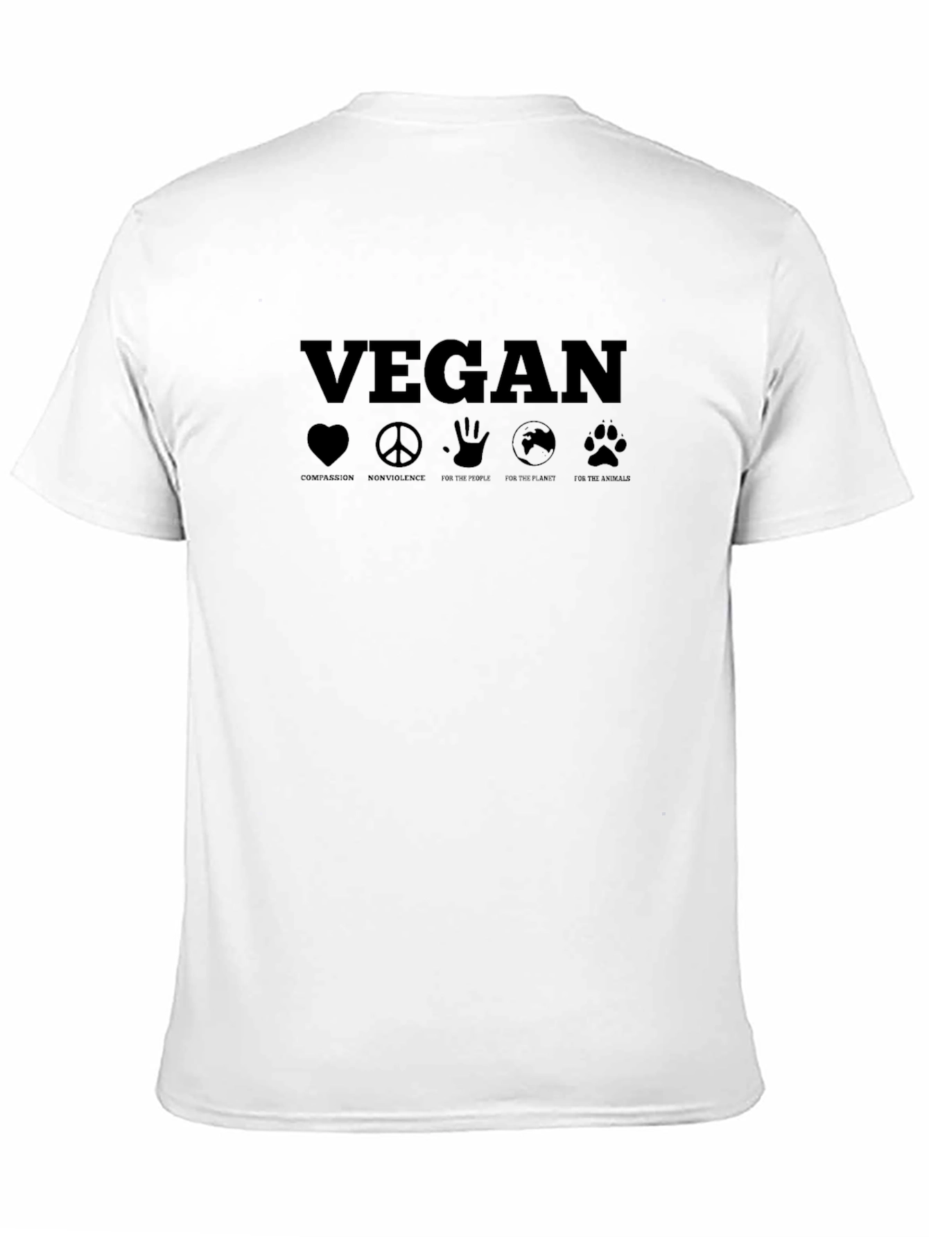 Vegan Graphic Tee - Compassion Non-Violence