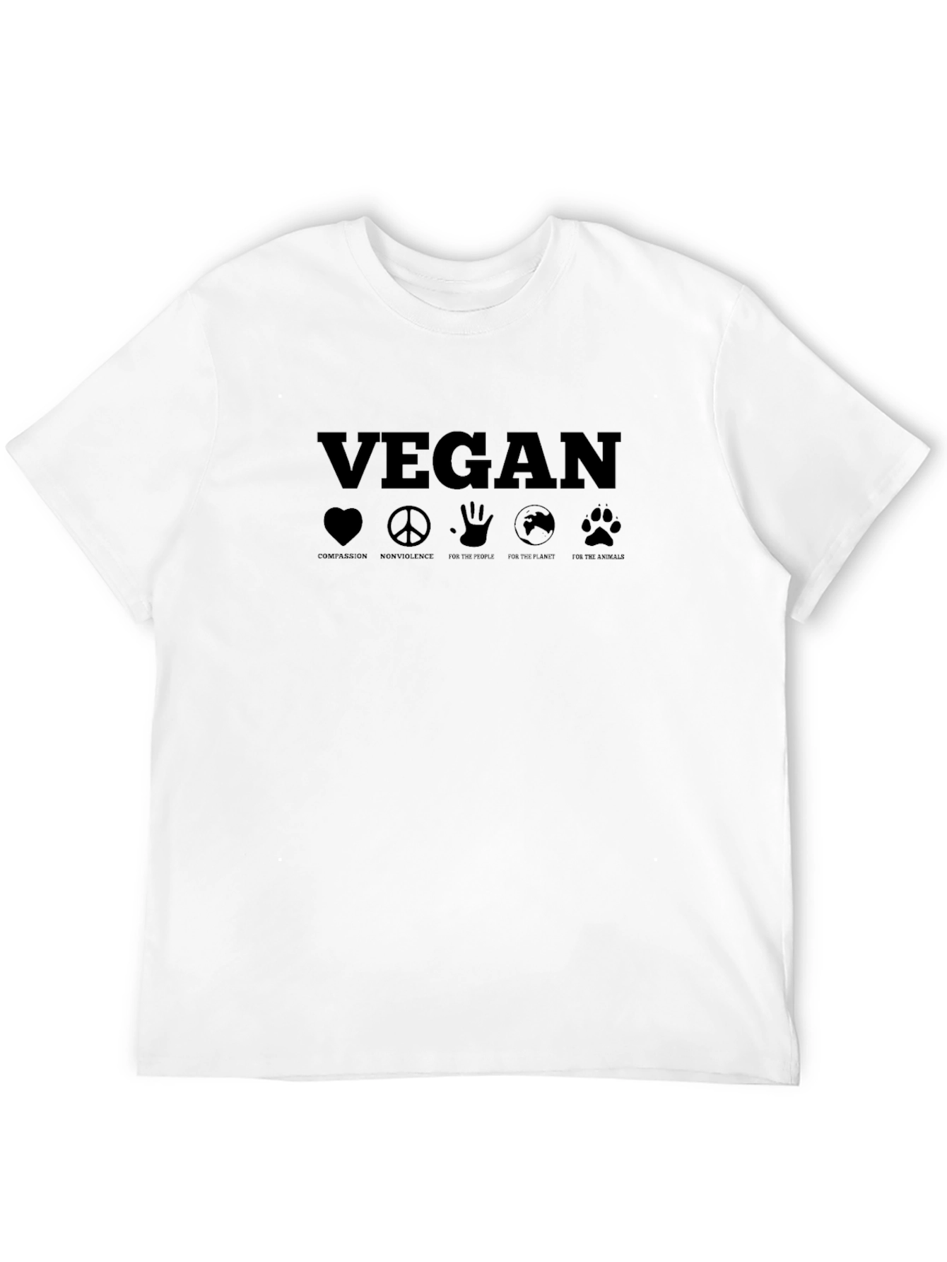 Vegan Graphic Tee - Compassion Non-Violence