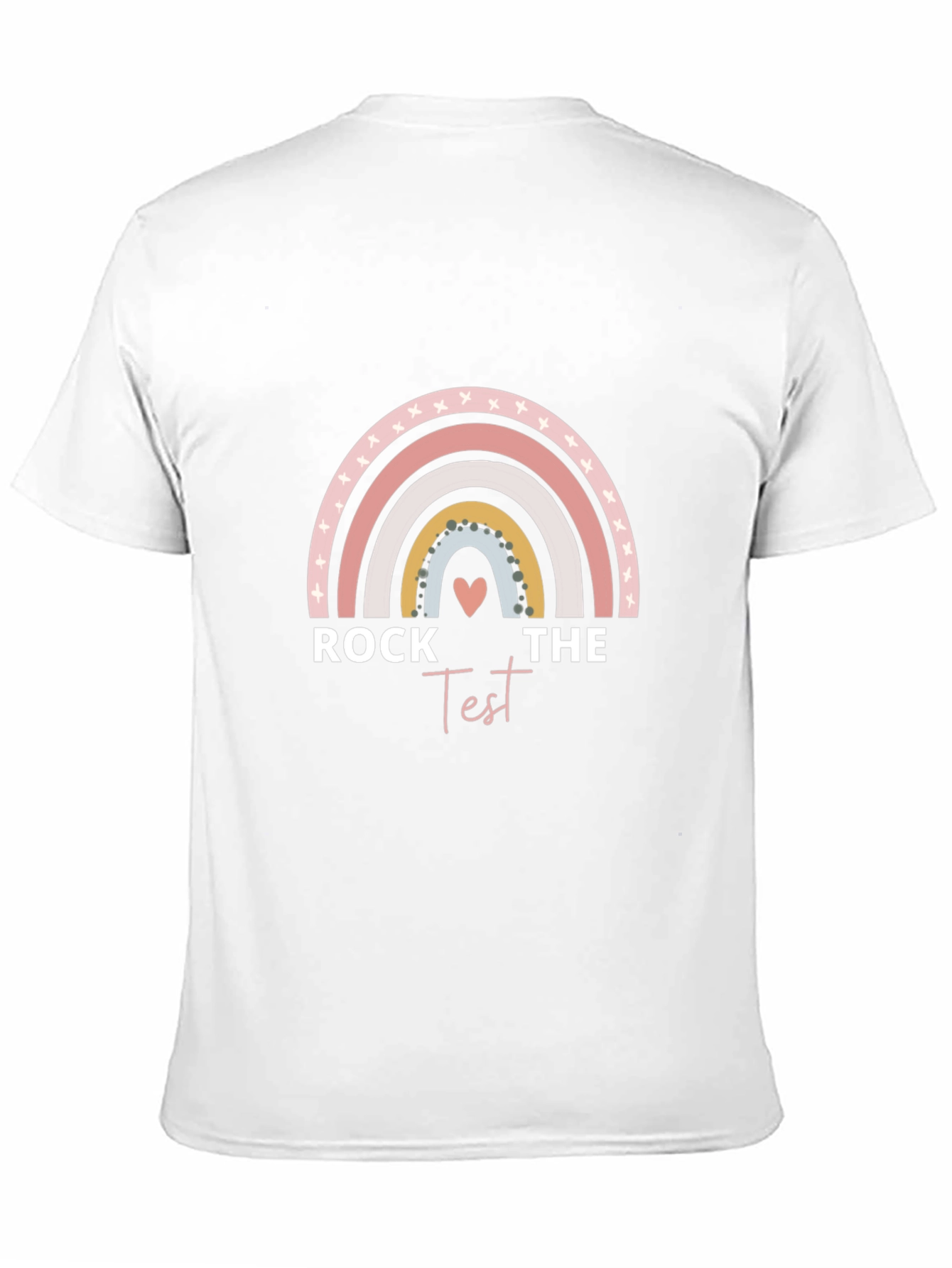 Rock The Test Rainbow Graphic Tee