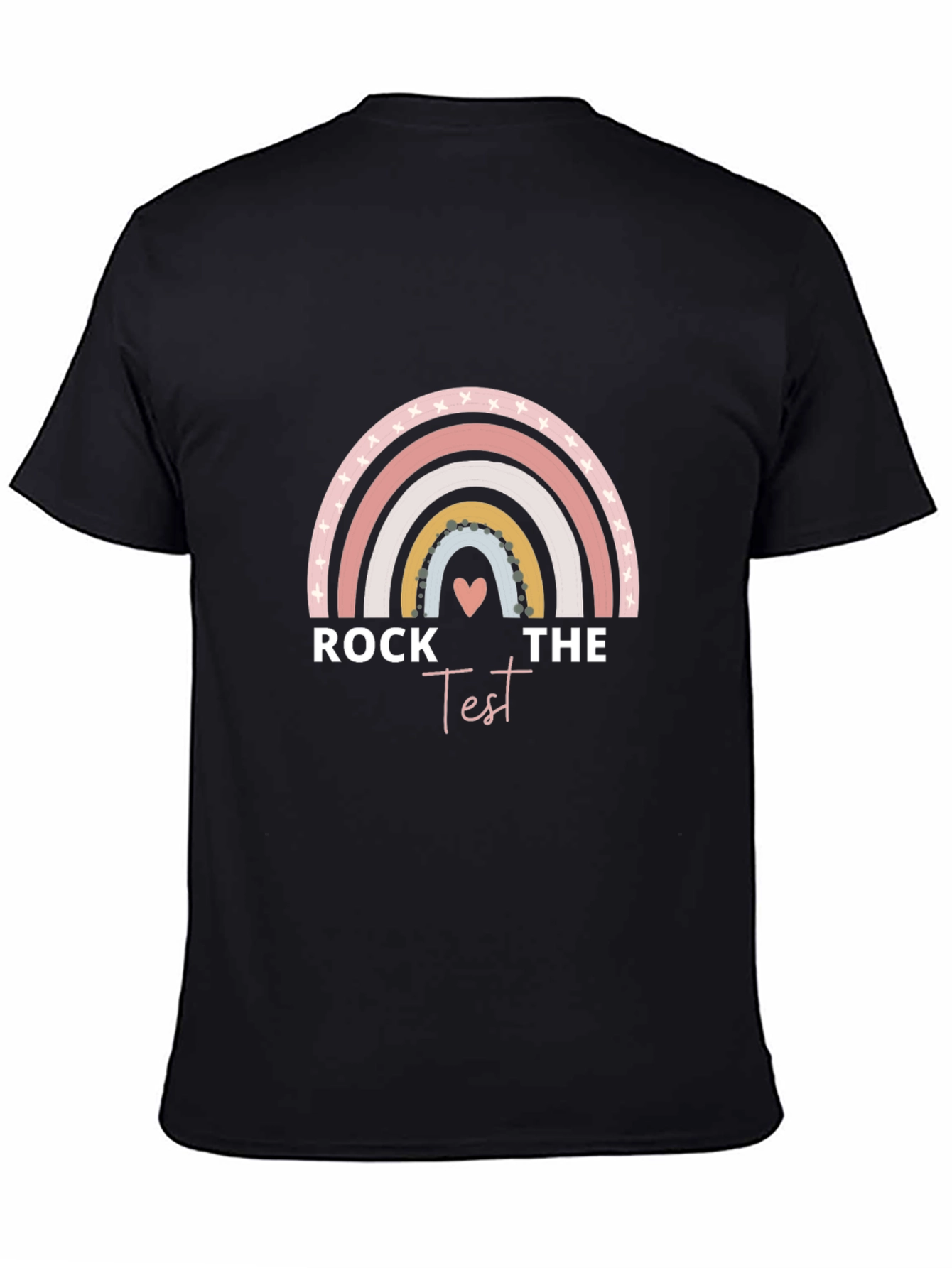 Rock The Test Rainbow Graphic Tee