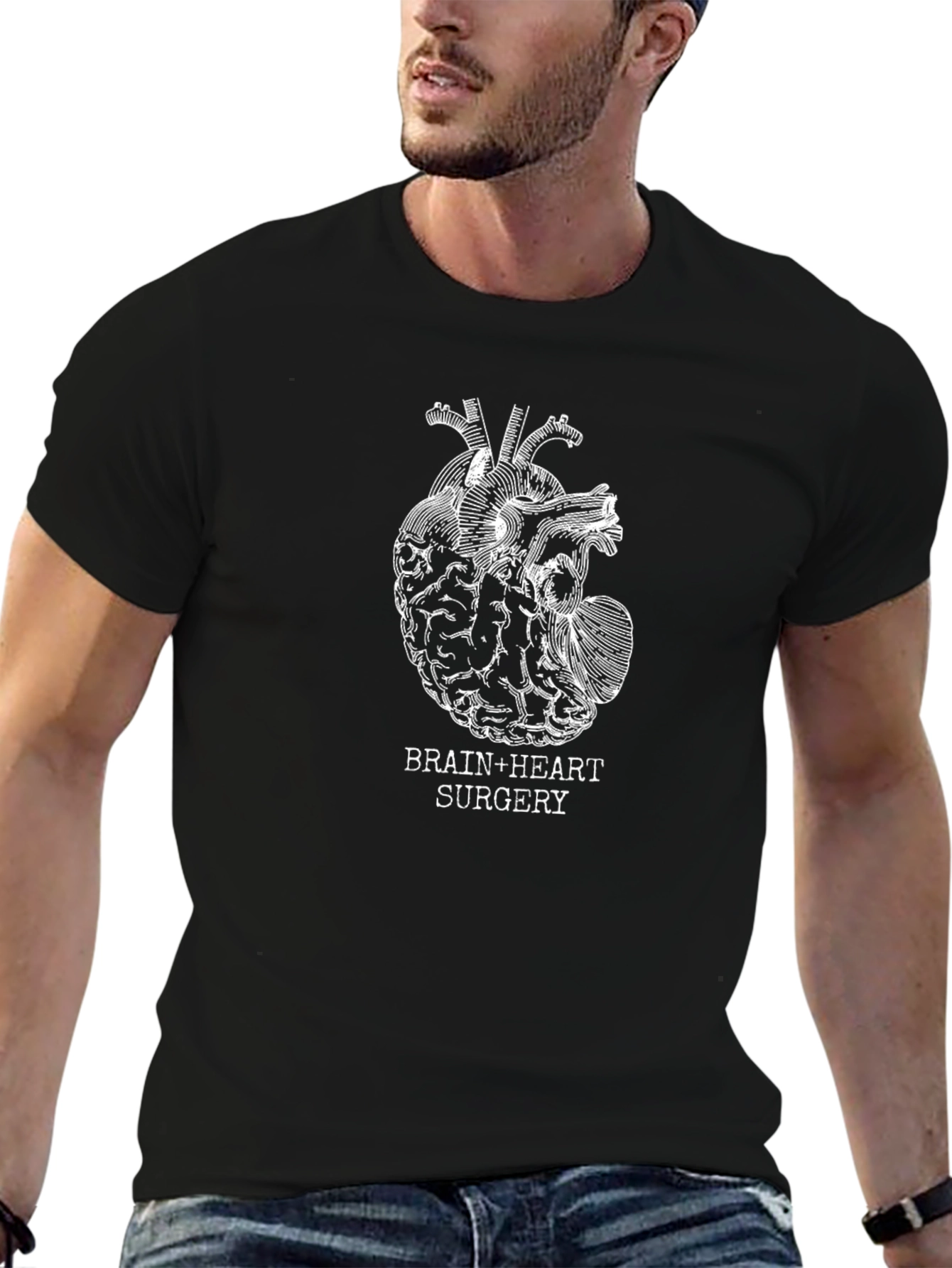 Brain and Heart Surgery Graphic T-Shirt