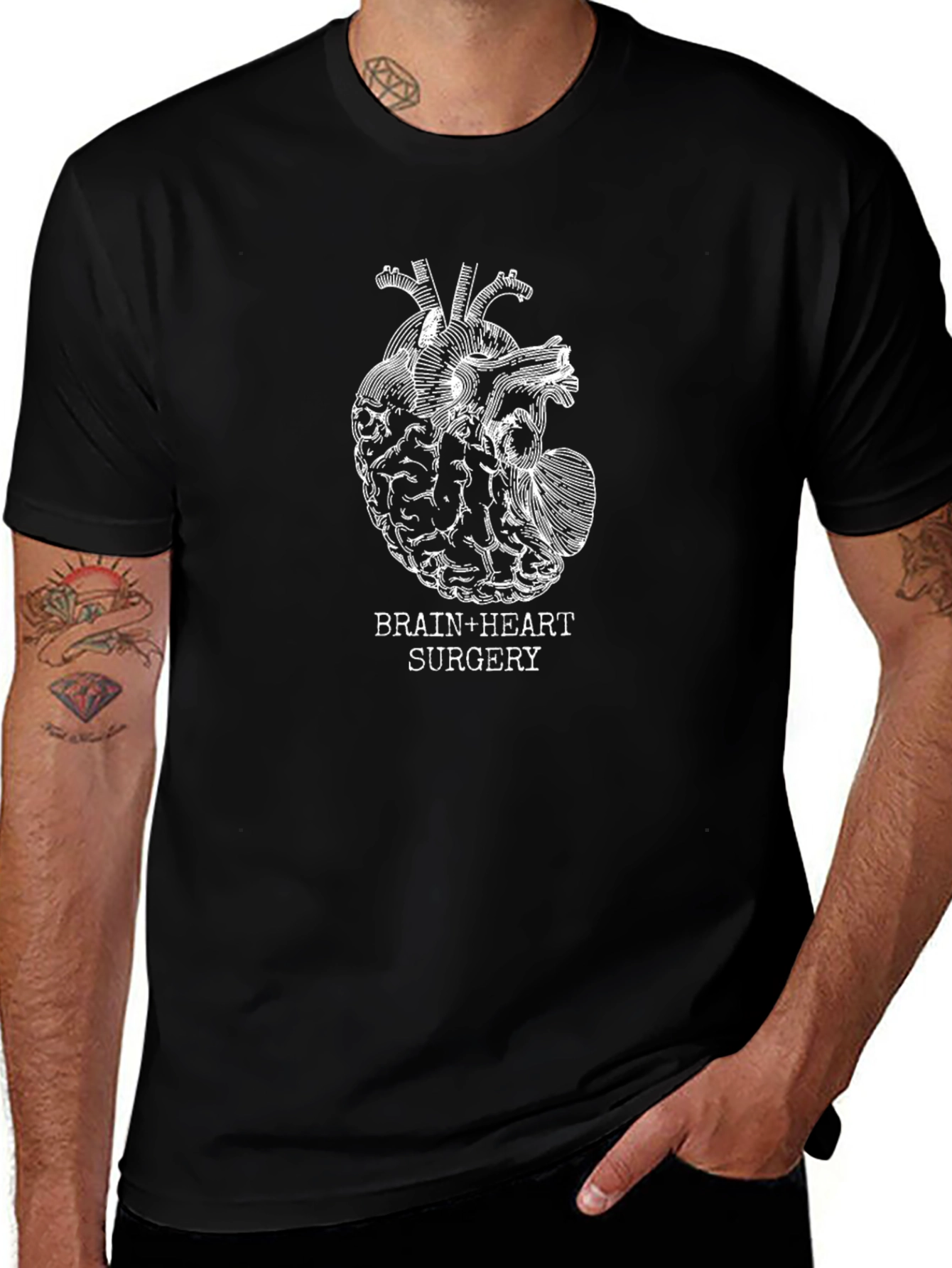Brain and Heart Surgery Graphic T-Shirt