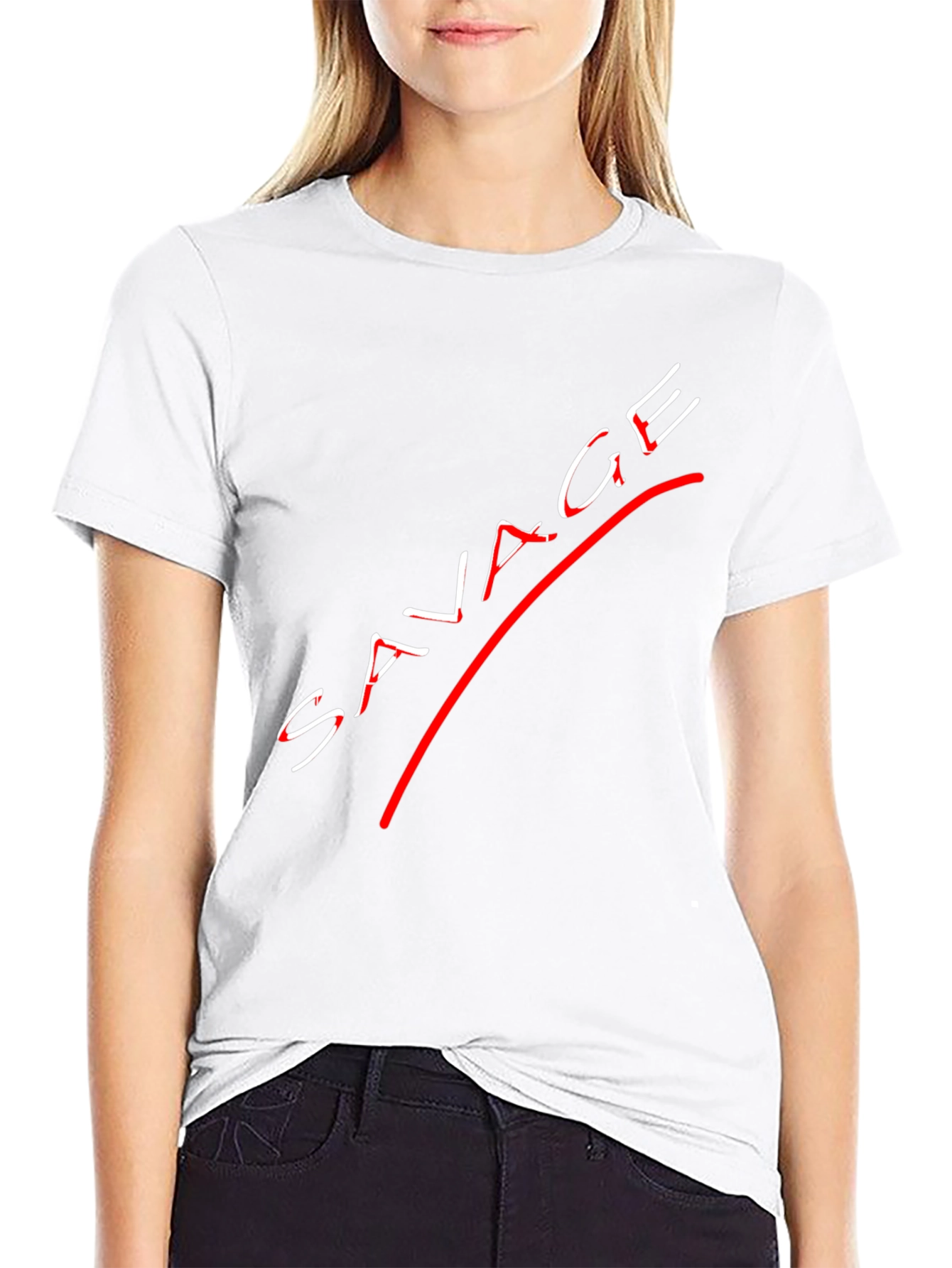 Savage Graphic Print Black T-Shirt