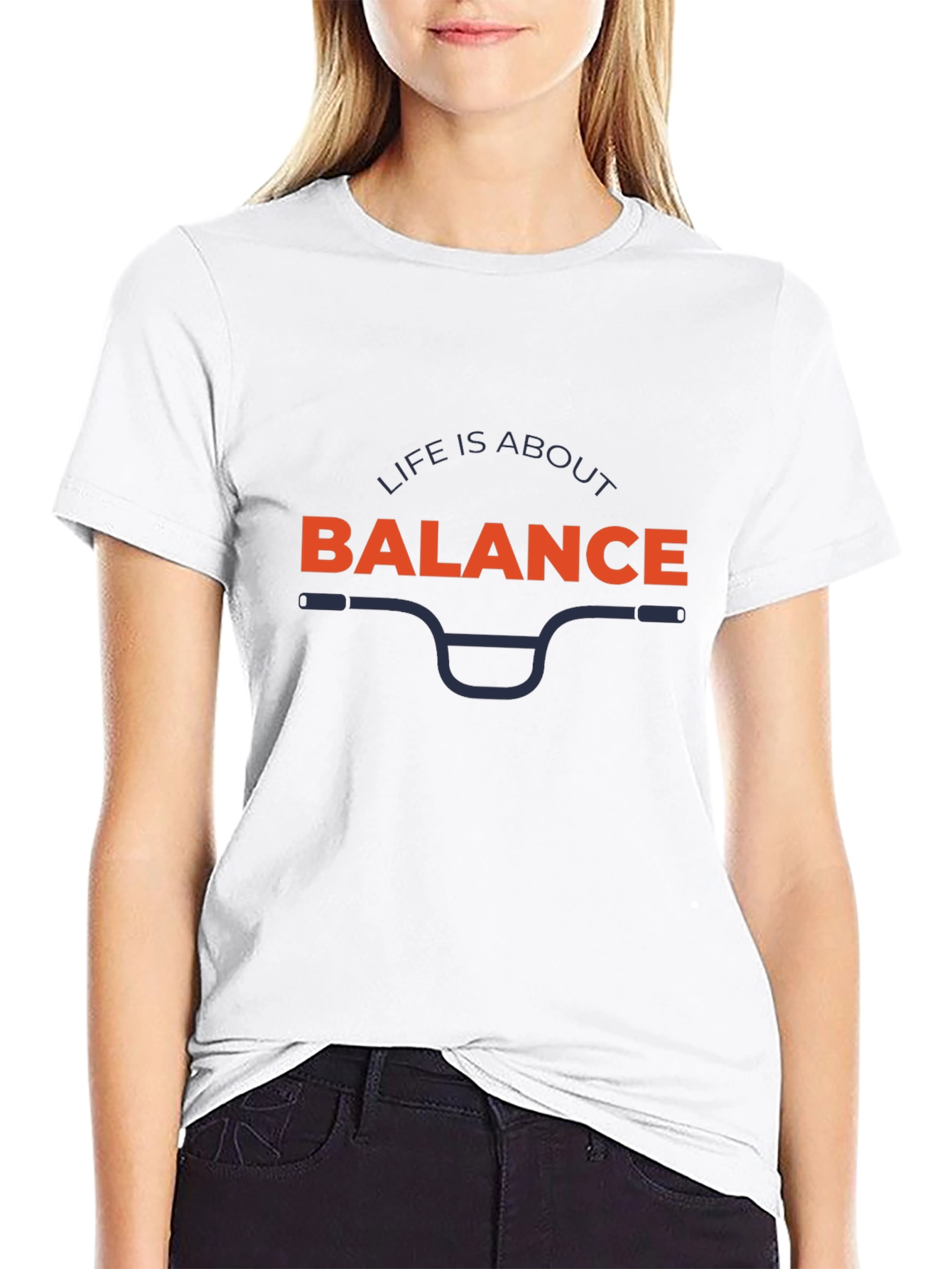Life is About Balance Graphic Tee - Black T-Shirt