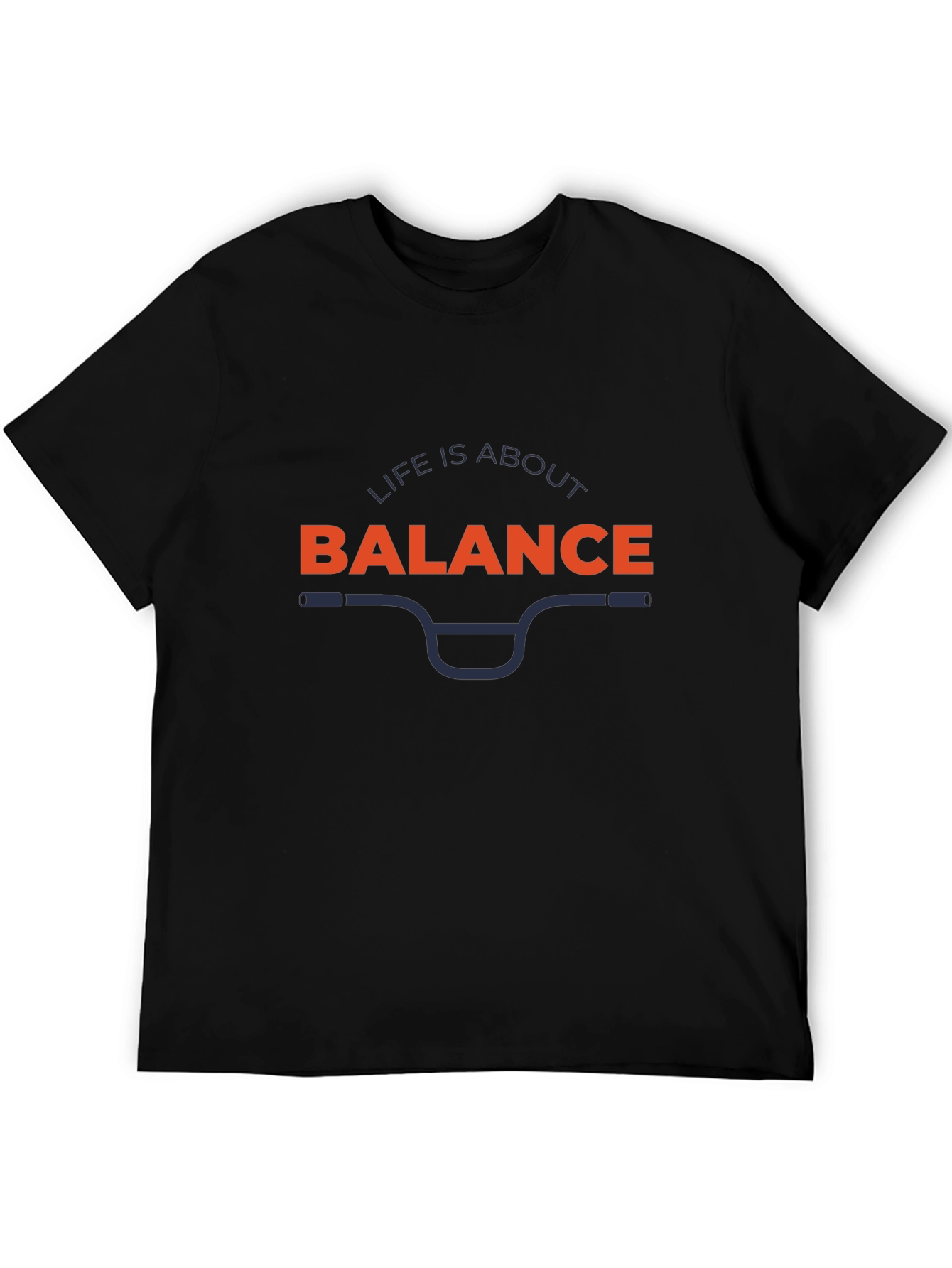 Life is About Balance Graphic Tee - Black T-Shirt