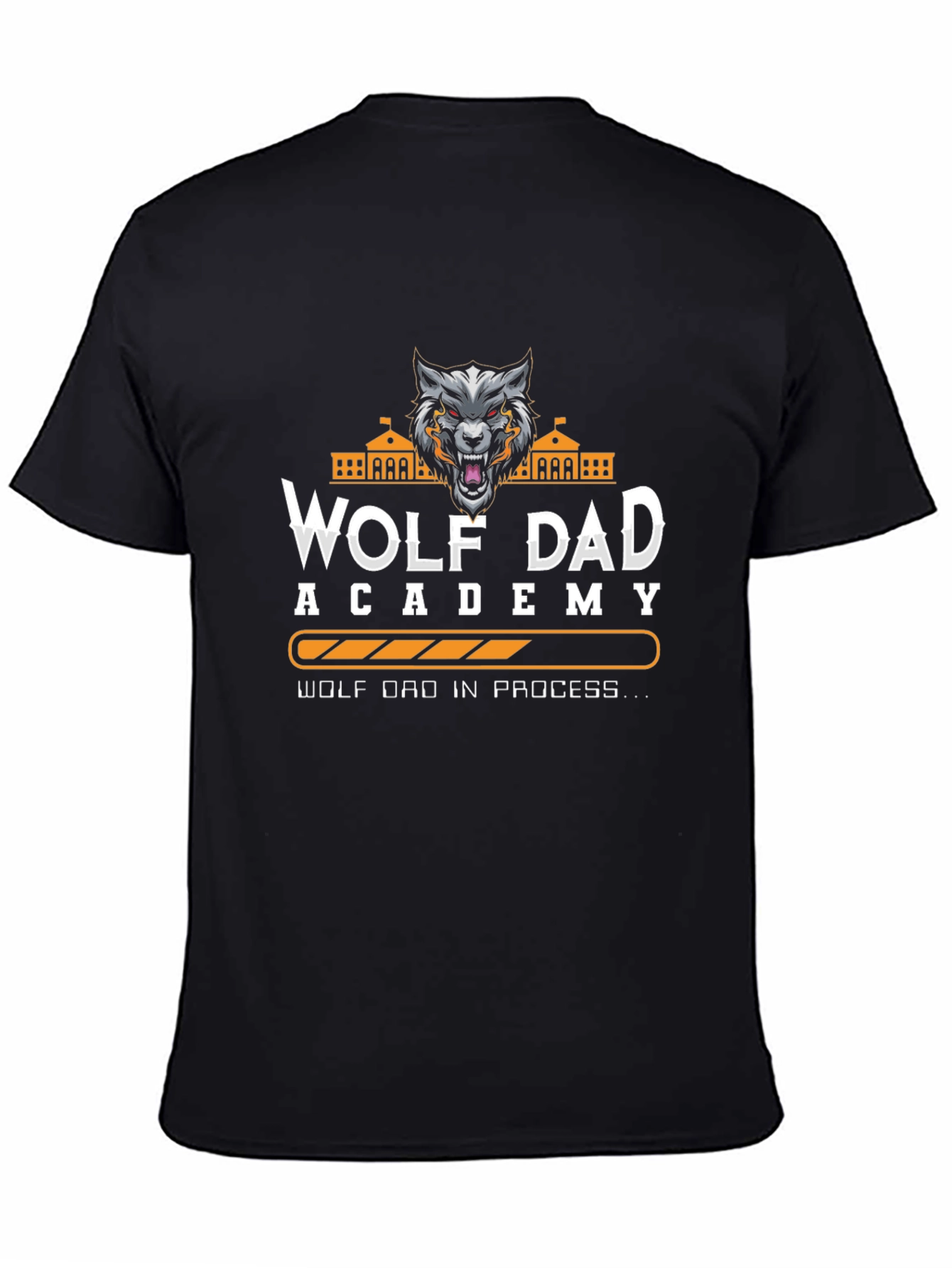 Wolf Dad Academy Black T-Shirt